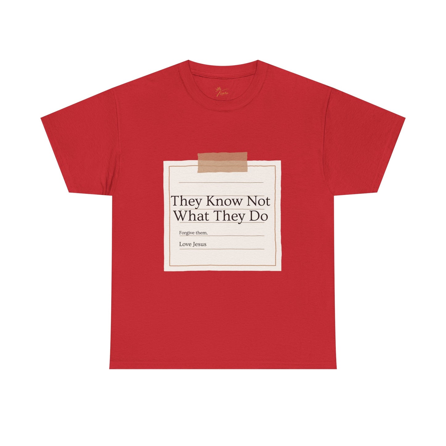 Christian Message Unisex Heavy Cotton Tee - "They Know Not What They Do"