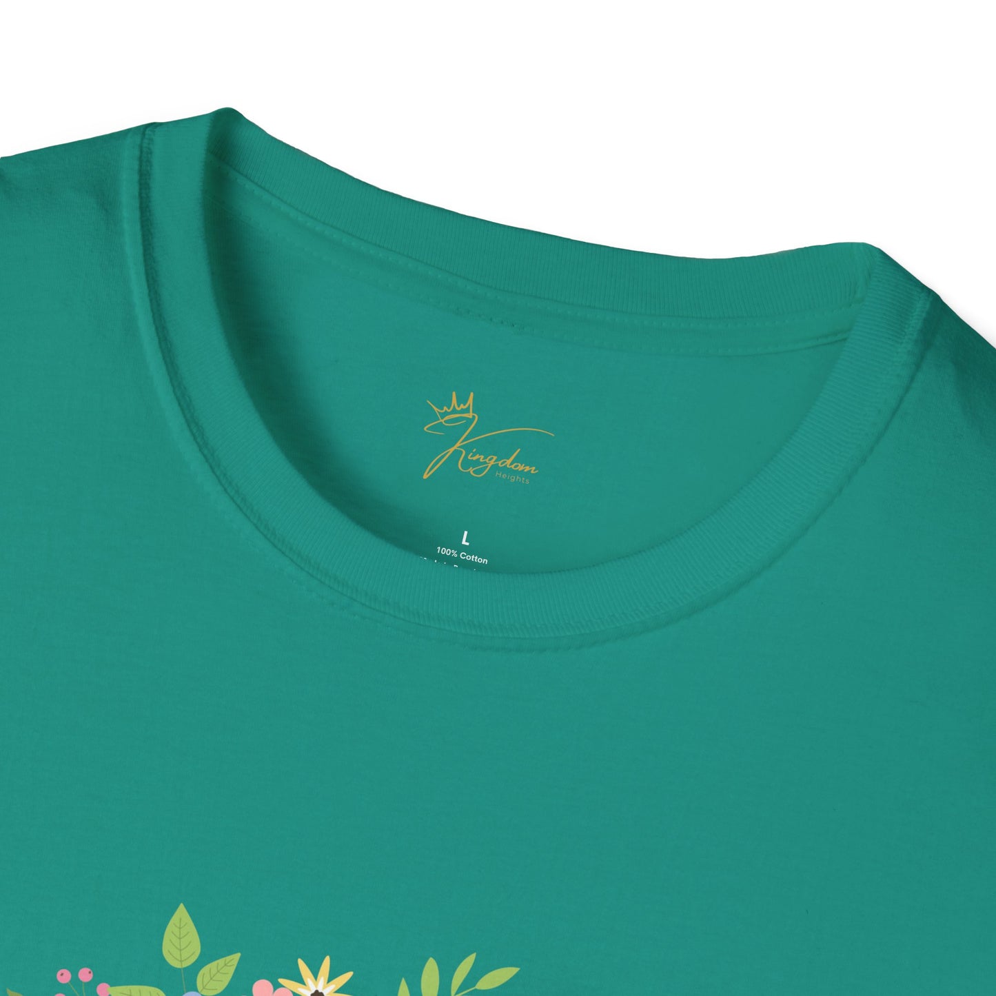 He is Risen Floral Unisex Softstyle T-Shirt | Easter Celebration Tee