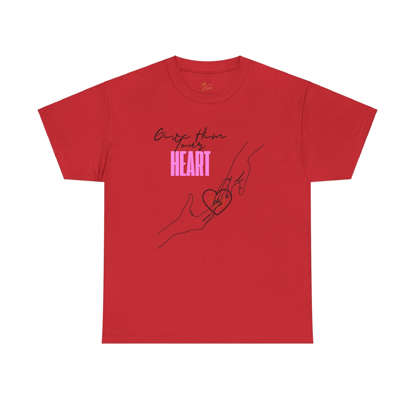 Unisex Heavy Cotton Tee - Give Them Your Heart Graphic Tee
