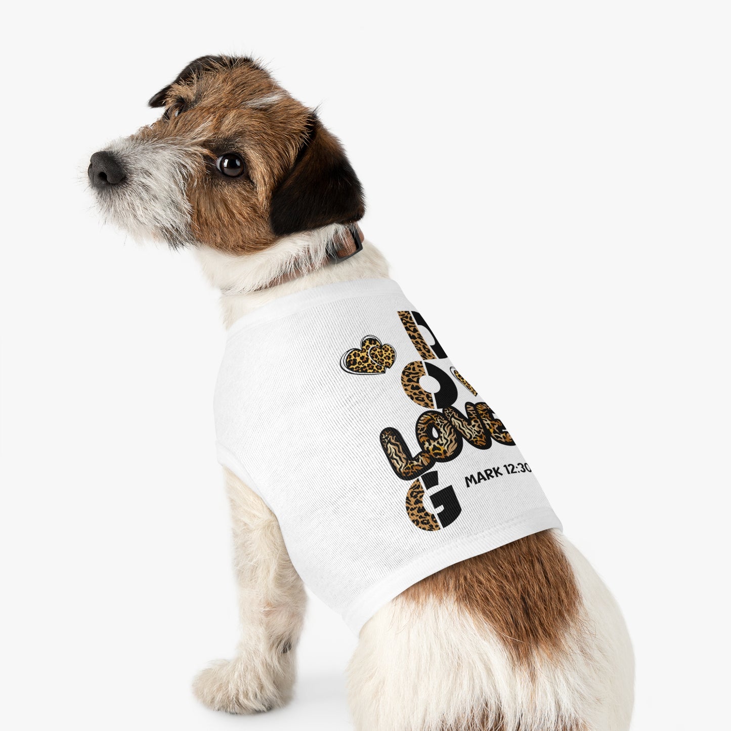 Stylish Pet Tank Top - "Love God" Design for Happy Pets