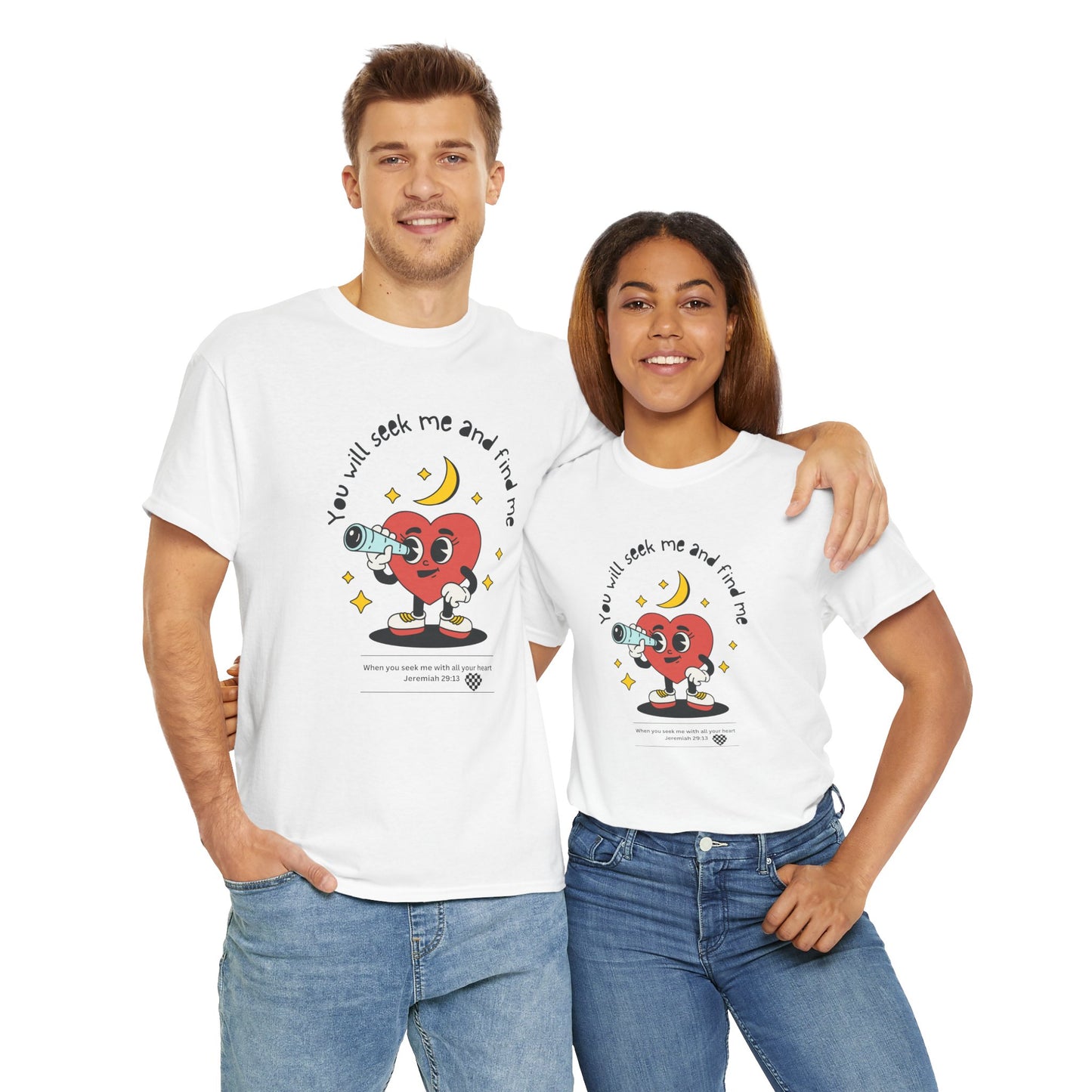 You Will Seek Me Unisex Heavy Cotton Tee - Playful Graphic T-Shirt for All Occasions