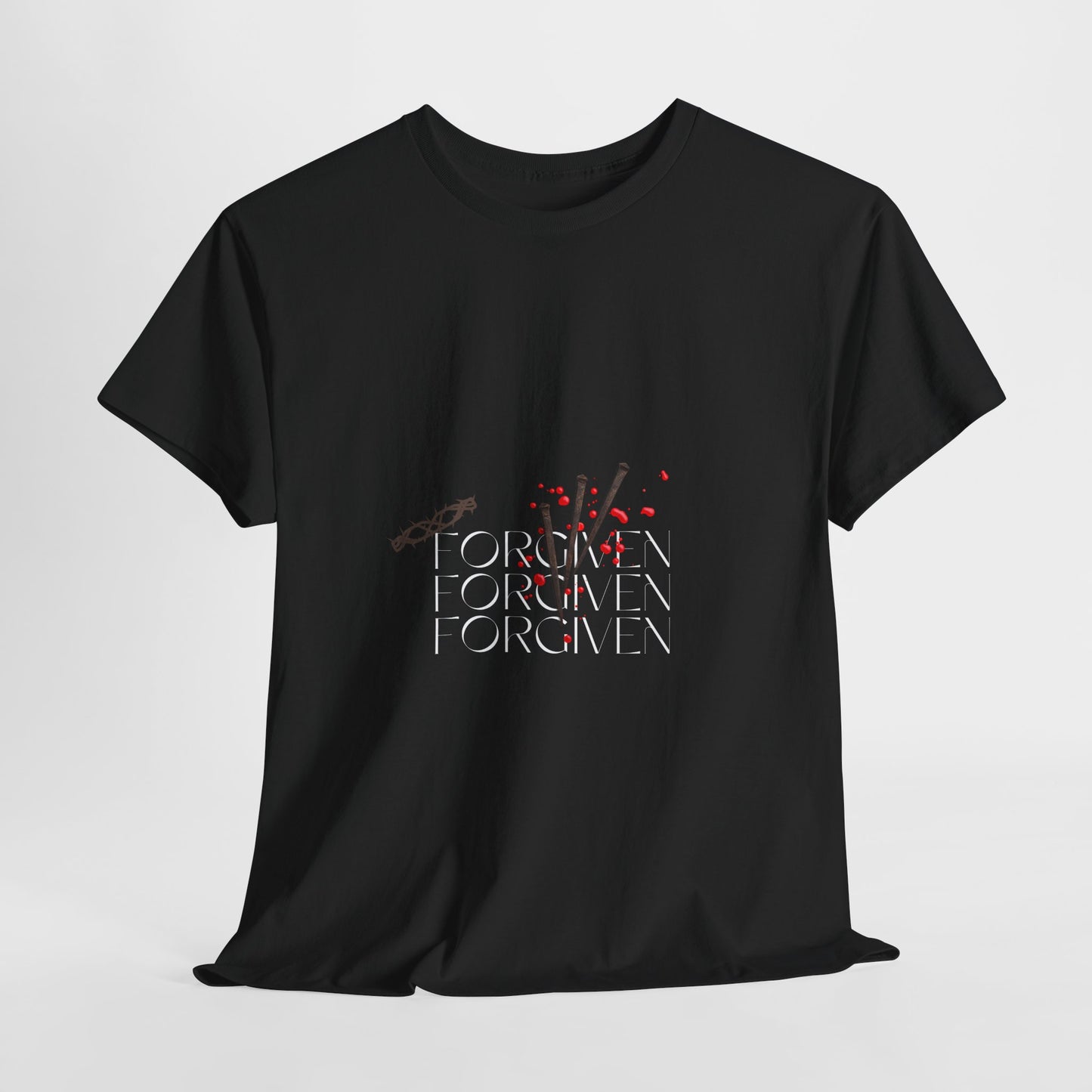 Forgiven Unisex Heavy Cotton Tee - Statement T-Shirt for Casual Style