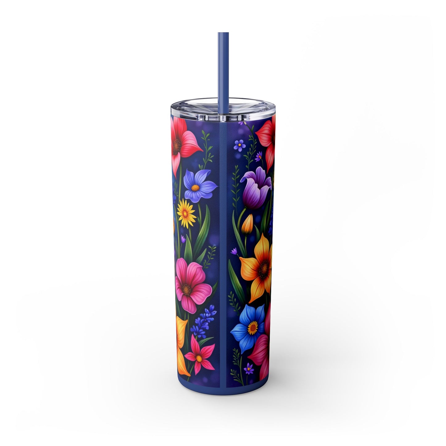 With God, All Things Are Possible Skinny Tumbler – 20oz with Straw | With God All Things are Possible