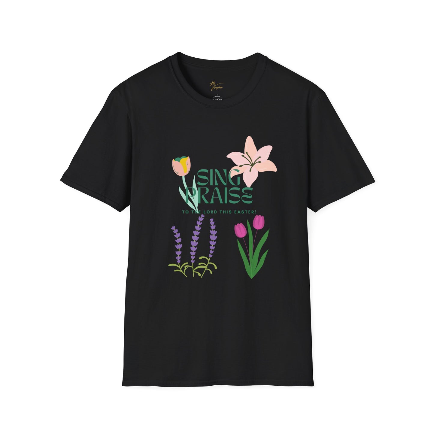 Easter Floral T-Shirt - 'Sing Praises' Design