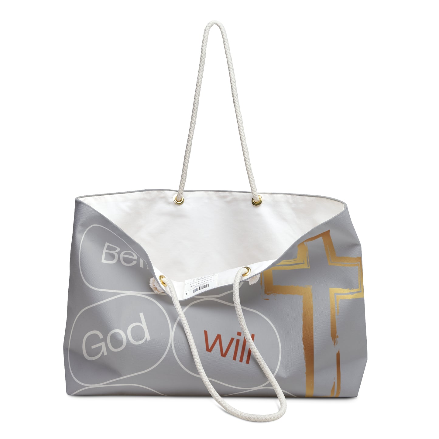 Inspirational Weekender Bag - "Believe God Will" Travel Tote for Faith and Motivation