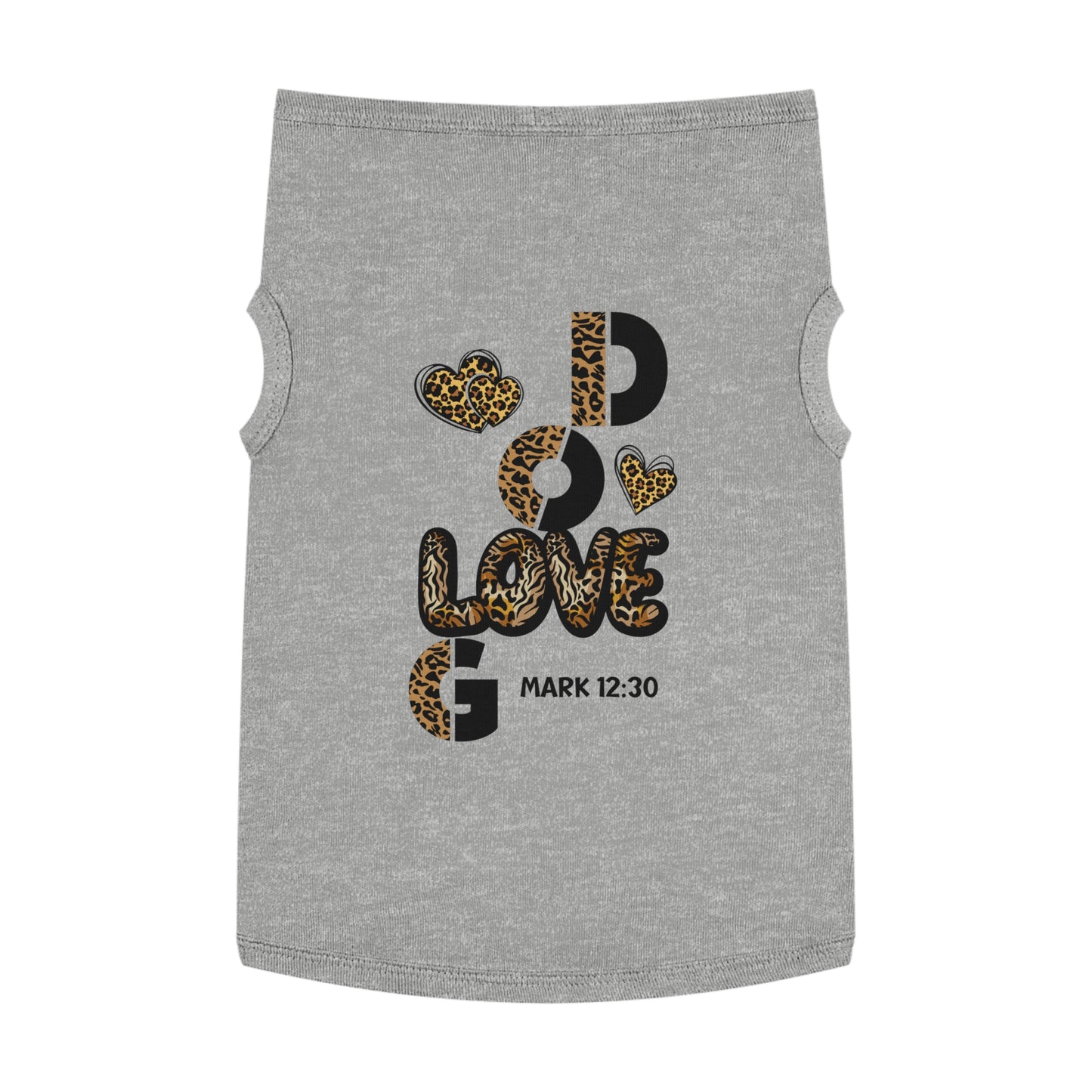 Stylish Pet Tank Top - "Love God" Design for Happy Pets