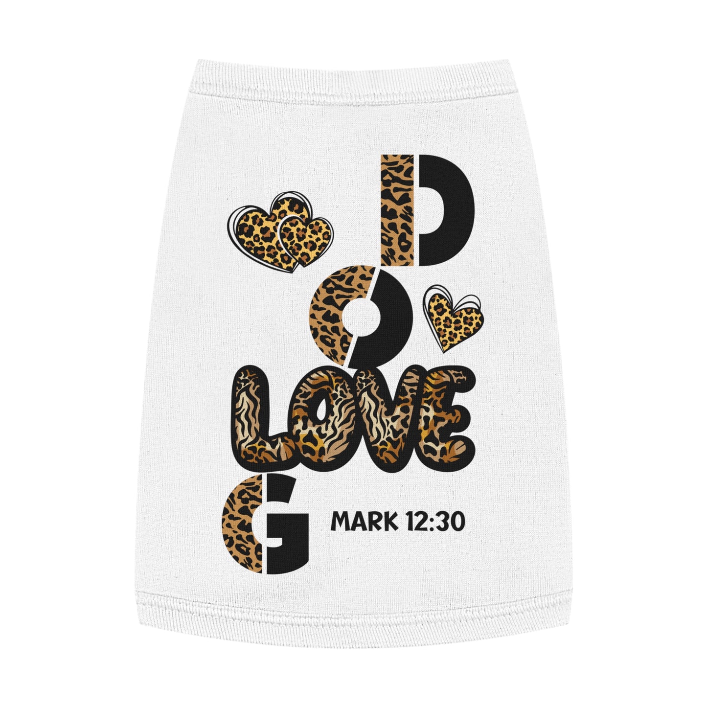 Stylish Pet Tank Top - "Love God" Design for Happy Pets