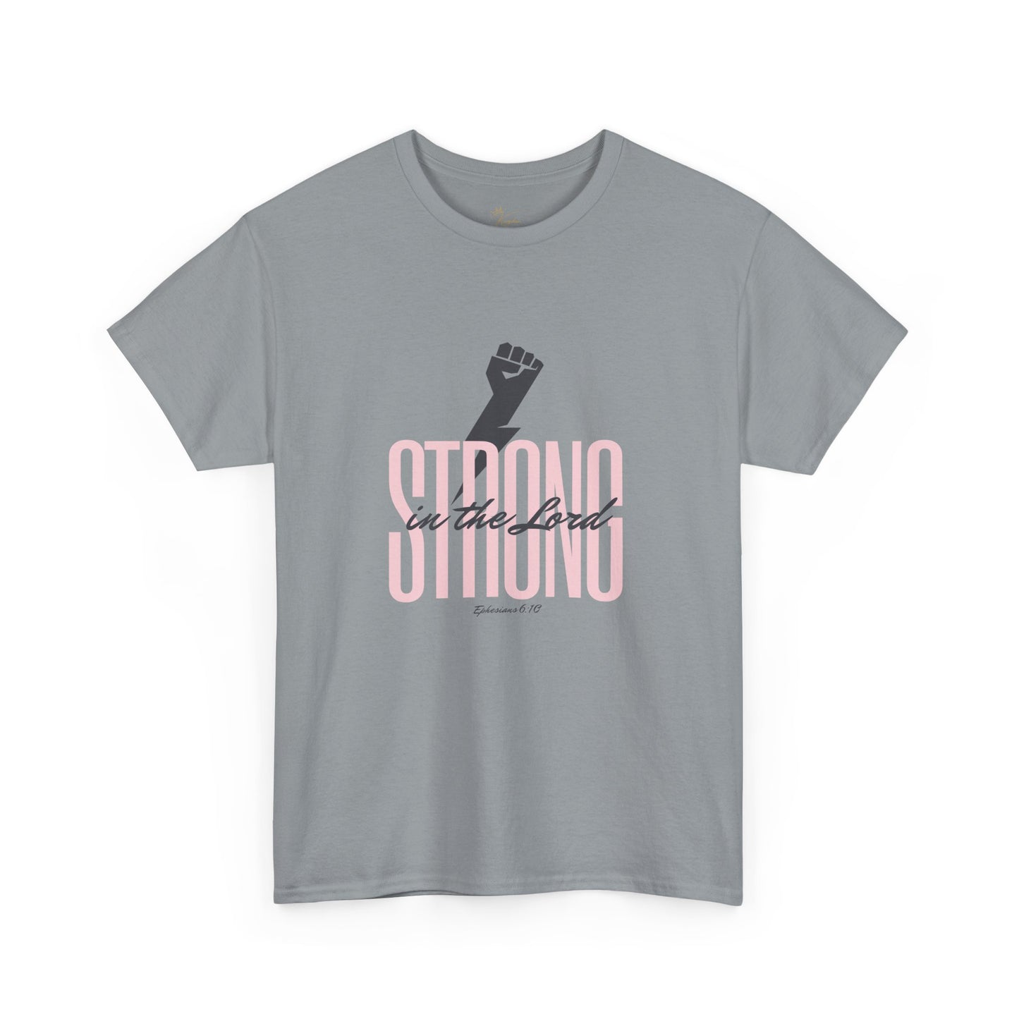 Strong in the Lord Unisex Heavy Cotton Tee - Inspirational Faith T-Shirt