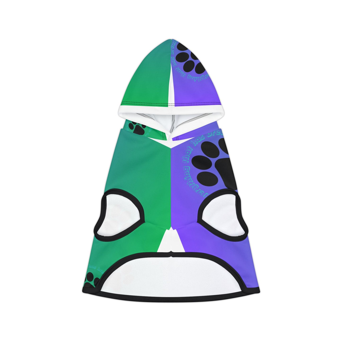 Colorful Pet Hoodie with Psalm 150:6 Design for Stylish Dogs