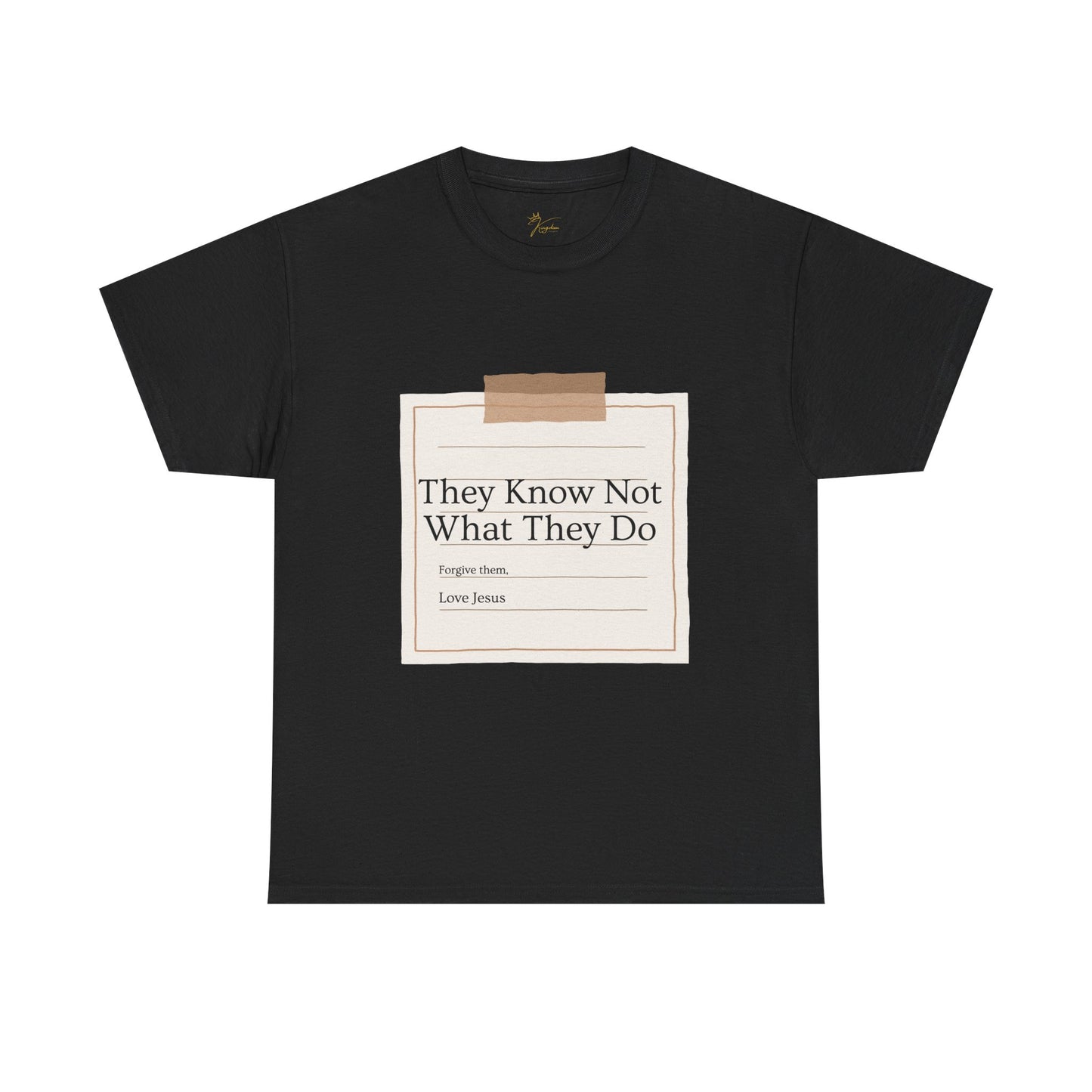 Christian Message Unisex Heavy Cotton Tee - "They Know Not What They Do"