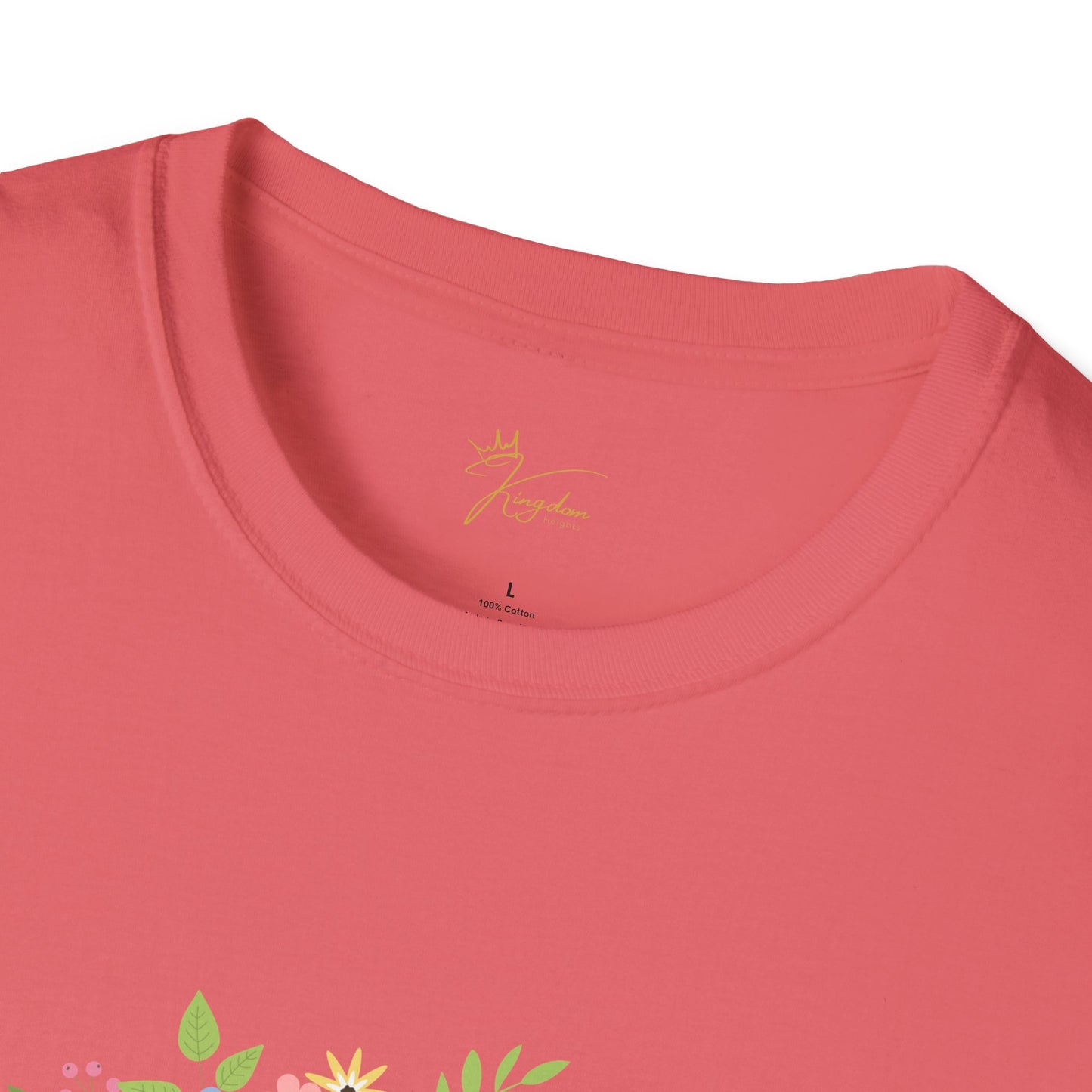 He is Risen Floral Unisex Softstyle T-Shirt | Easter Celebration Tee