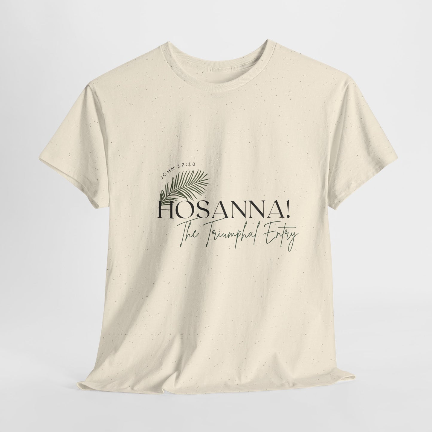 Unisex Heavy Cotton Tee - "HOSANNA! The Triumphal Entry" - Perfect for Easter Celebrations