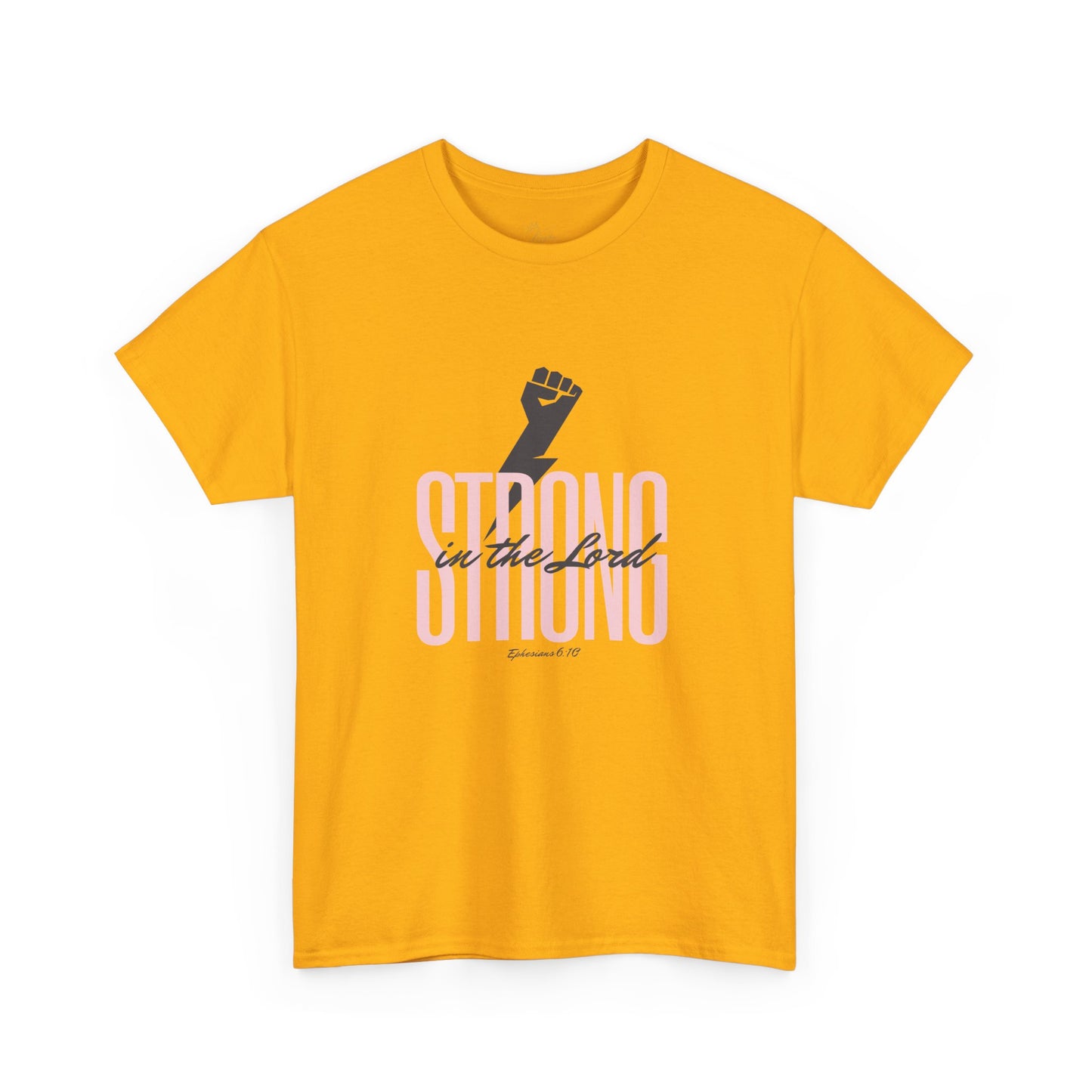 Strong in the Lord Unisex Heavy Cotton Tee - Inspirational Faith T-Shirt