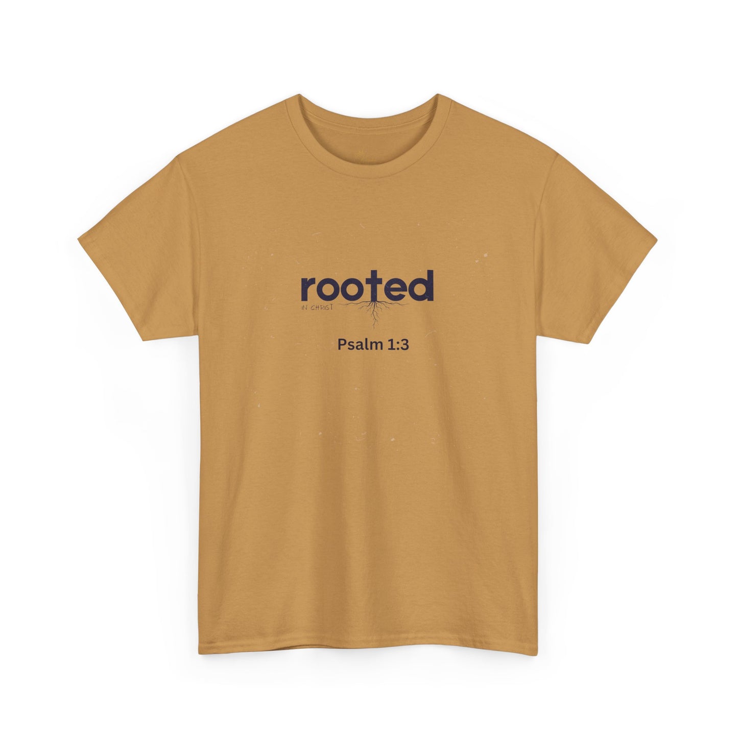 Inspirational Unisex Heavy Cotton Tee - "Rooted Psalm 1:3"