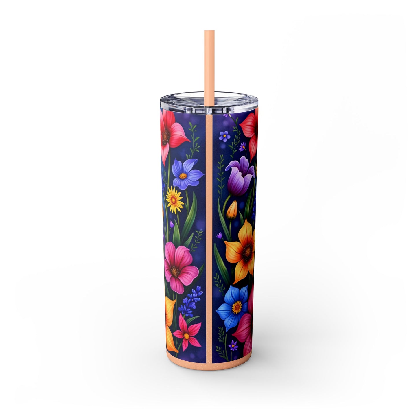 With God, All Things Are Possible Skinny Tumbler – 20oz with Straw | With God All Things are Possible