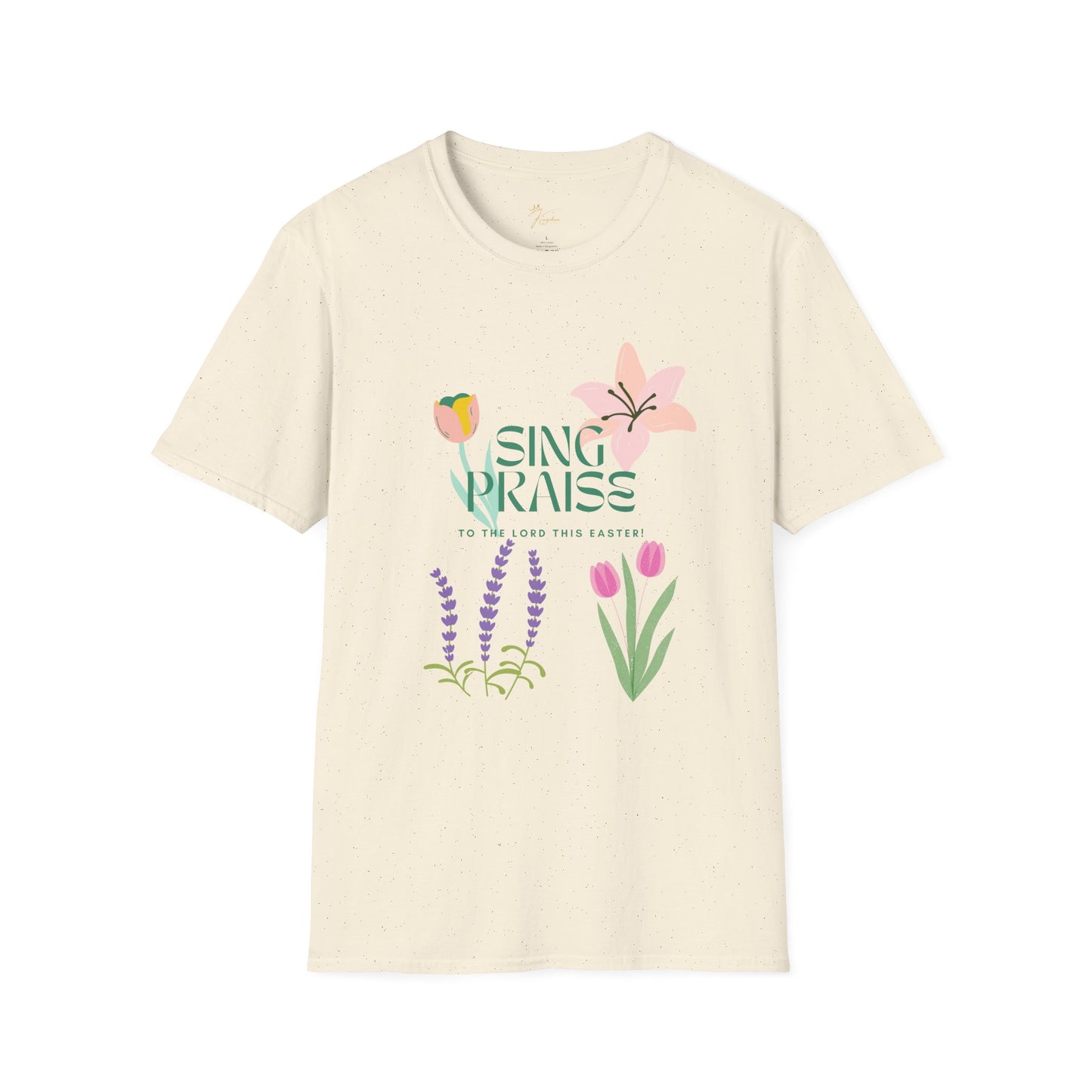 Easter Floral T-Shirt - 'Sing Praises' Design