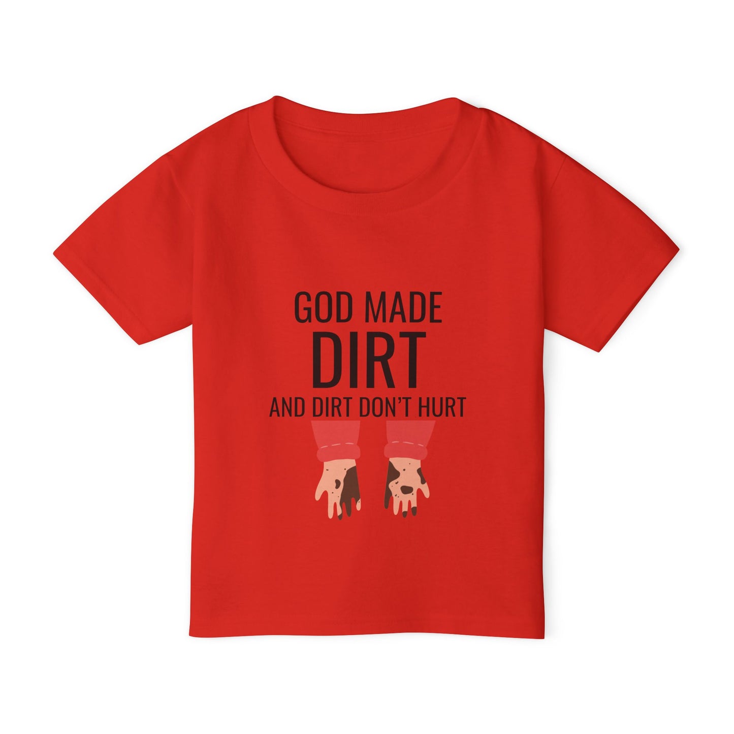 "God Made Dirt" Toddler T-Shirt - Fun & Playful Design for Kids