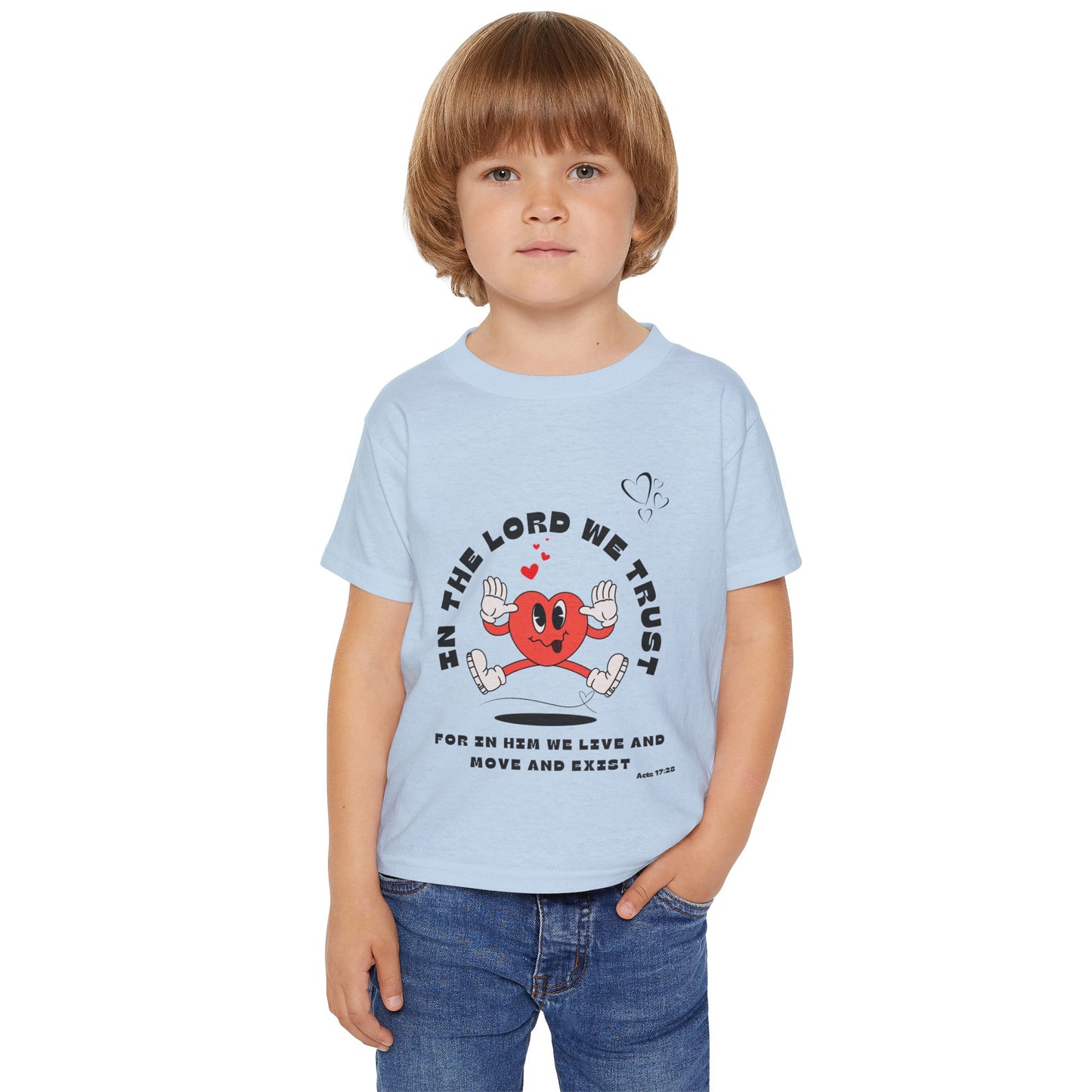 Cute Toddler T-Shirt - "In The Lord We Trust" Design