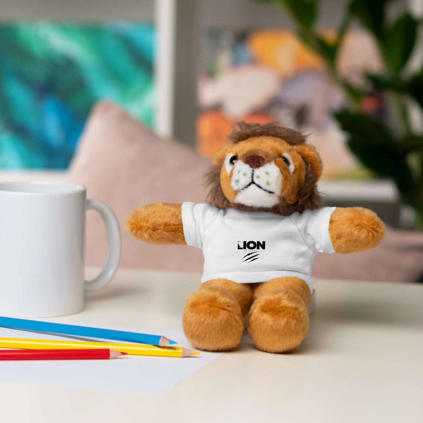 Lion of Judah Stuffed Animal with Tee - Perfect Gift for Kids and Lion Lovers