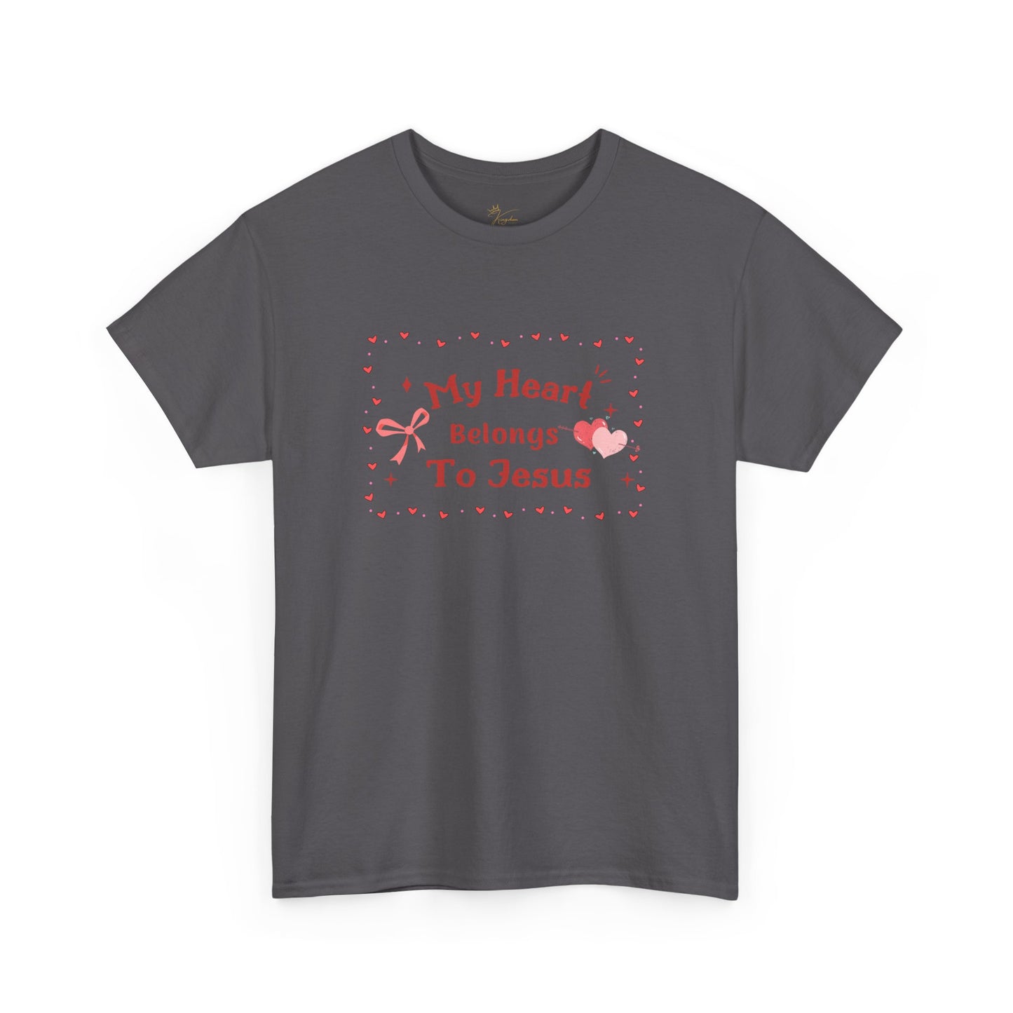 Faith-Inspired Unisex Heavy Cotton Tee - 'My Heart Belongs To Jesus'