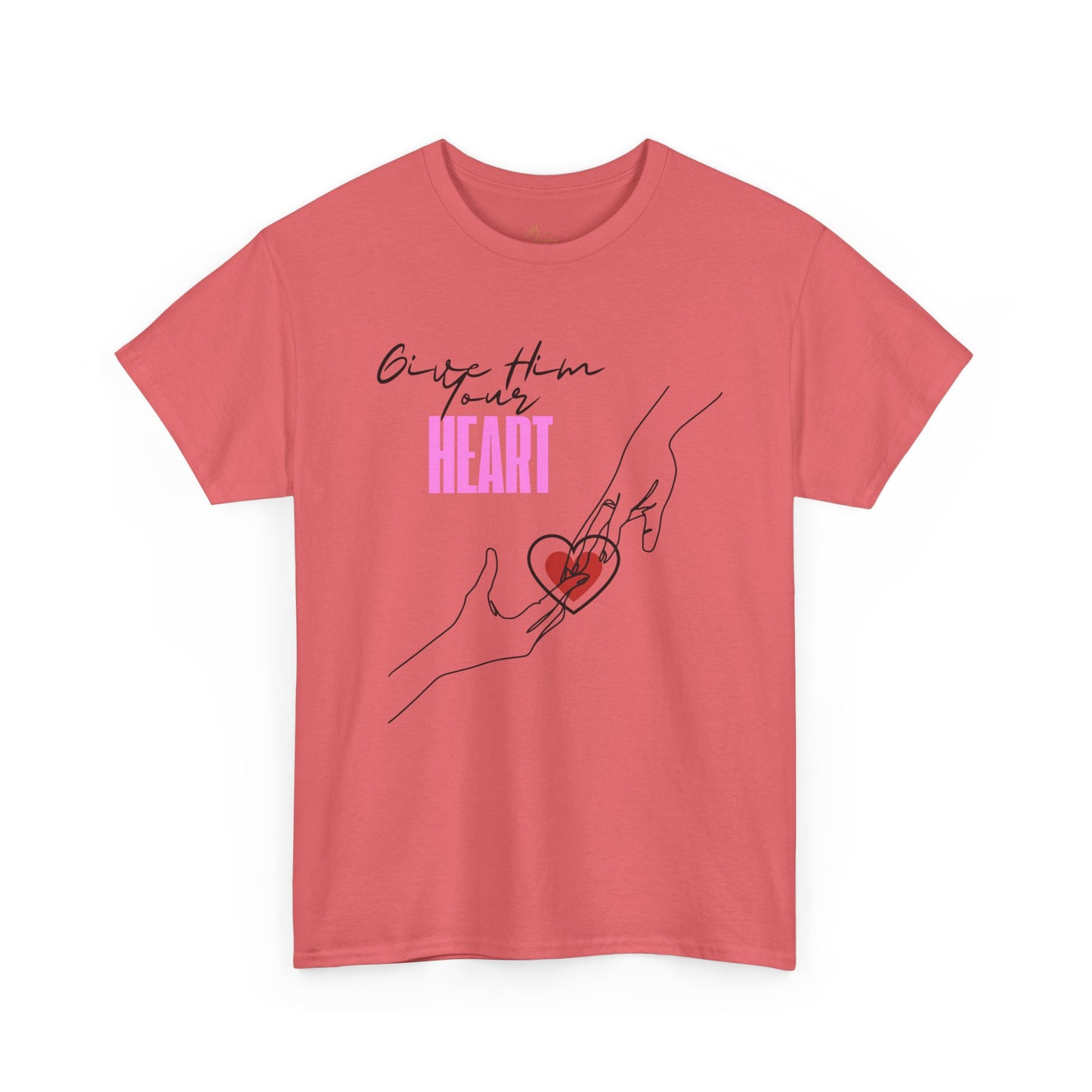 Unisex Heavy Cotton Tee - Give Them Your Heart Graphic Tee