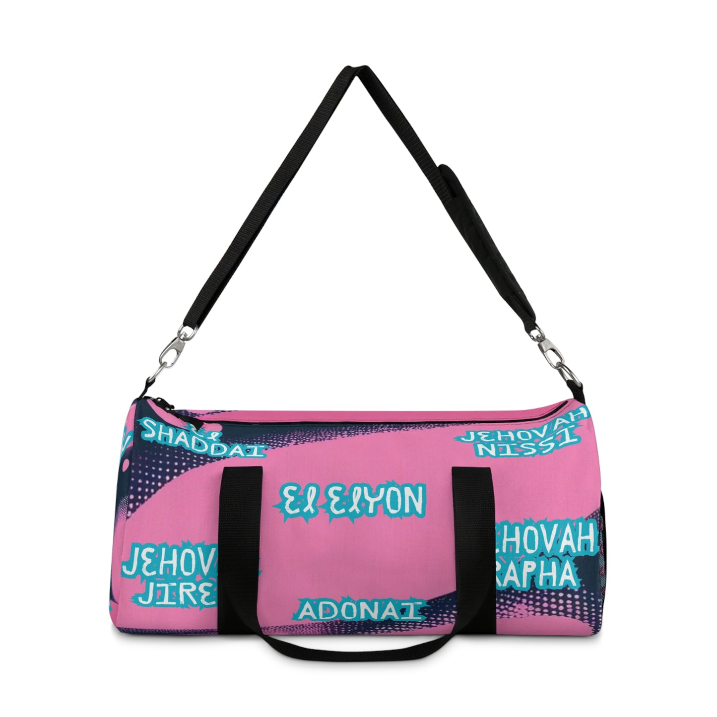 Inspirational Duffel Bag with Names of God - Perfect for Gym & Travel