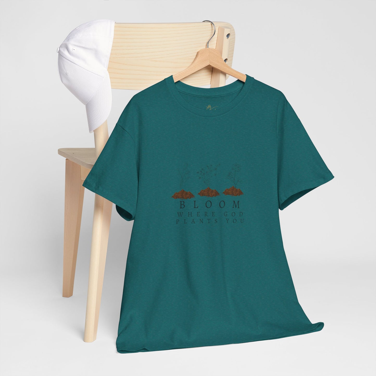 Bloom Where God Plants You Unisex Heavy Cotton Tee