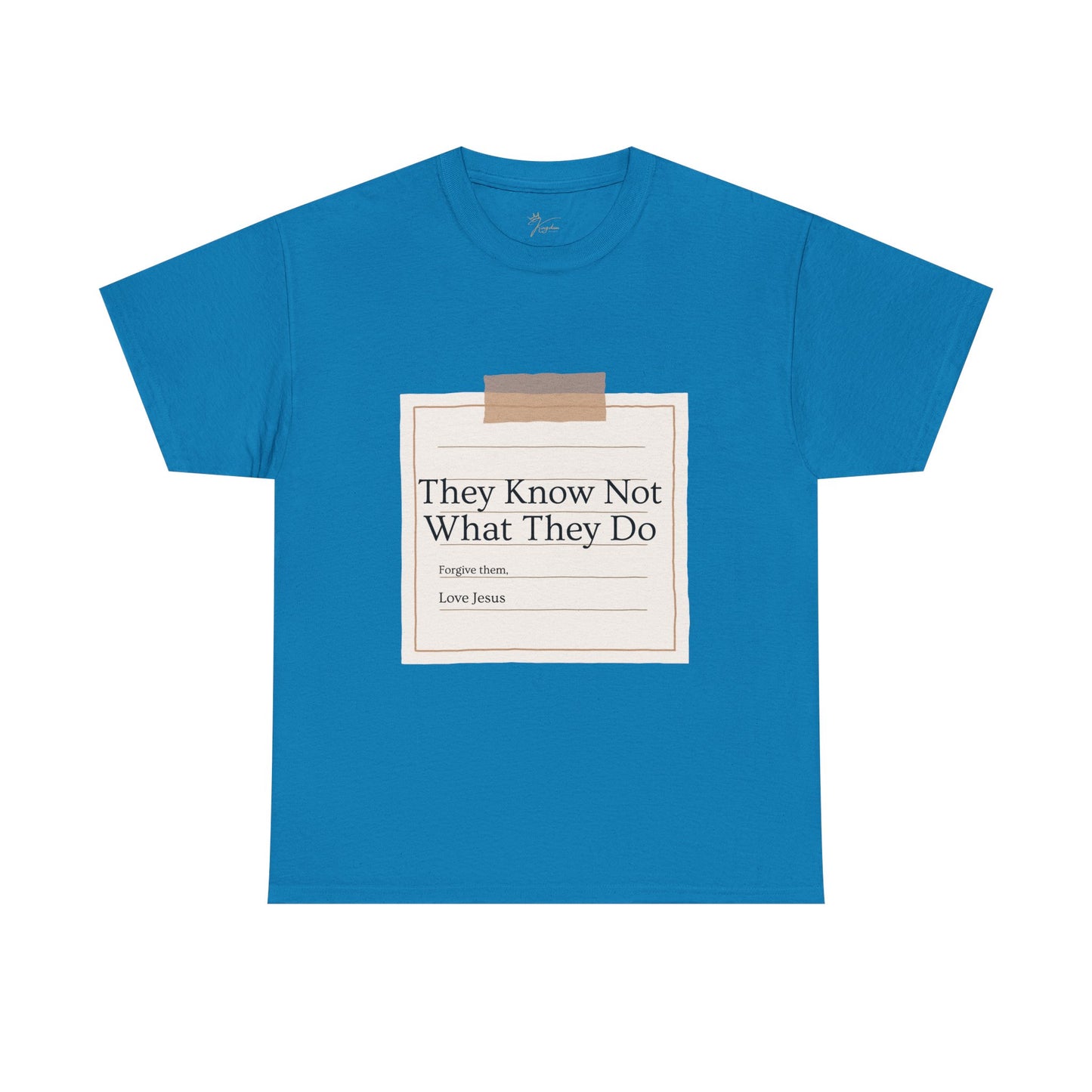 Christian Message Unisex Heavy Cotton Tee - "They Know Not What They Do"