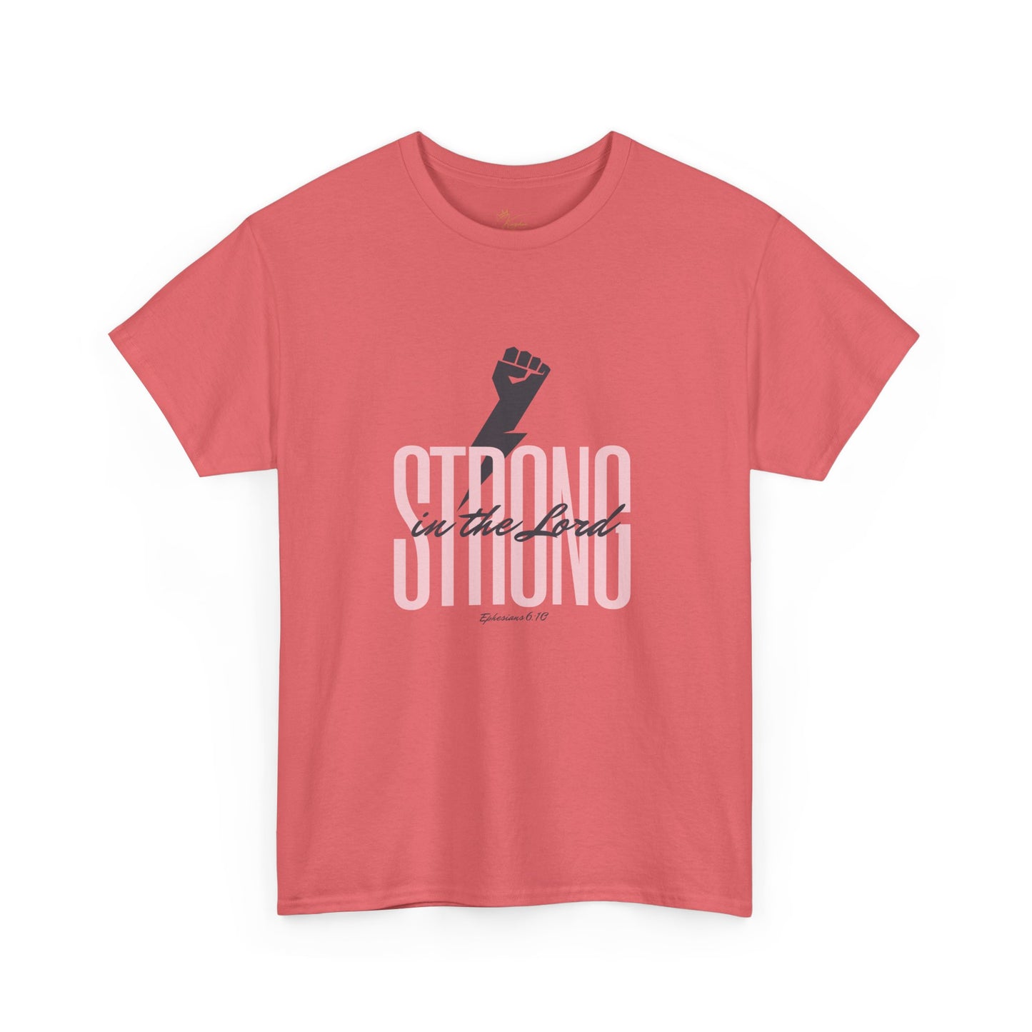 Strong in the Lord Unisex Heavy Cotton Tee - Inspirational Faith T-Shirt