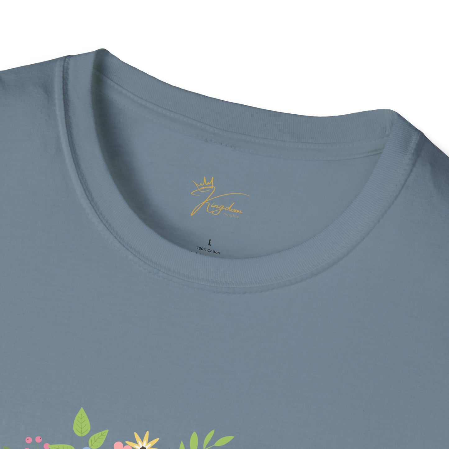 He is Risen Floral Unisex Softstyle T-Shirt | Easter Celebration Tee