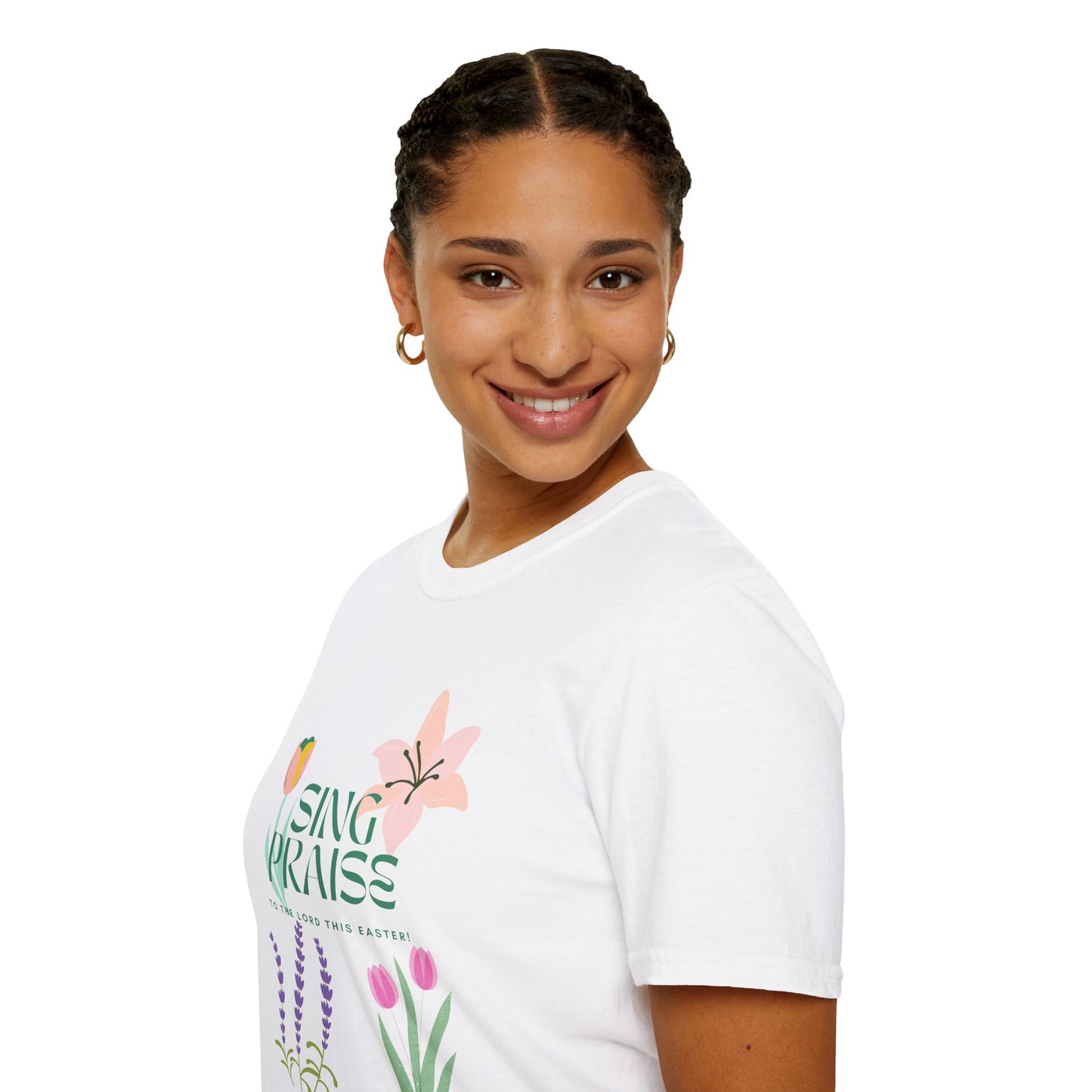 Easter Floral T-Shirt - 'Sing Praises' Design