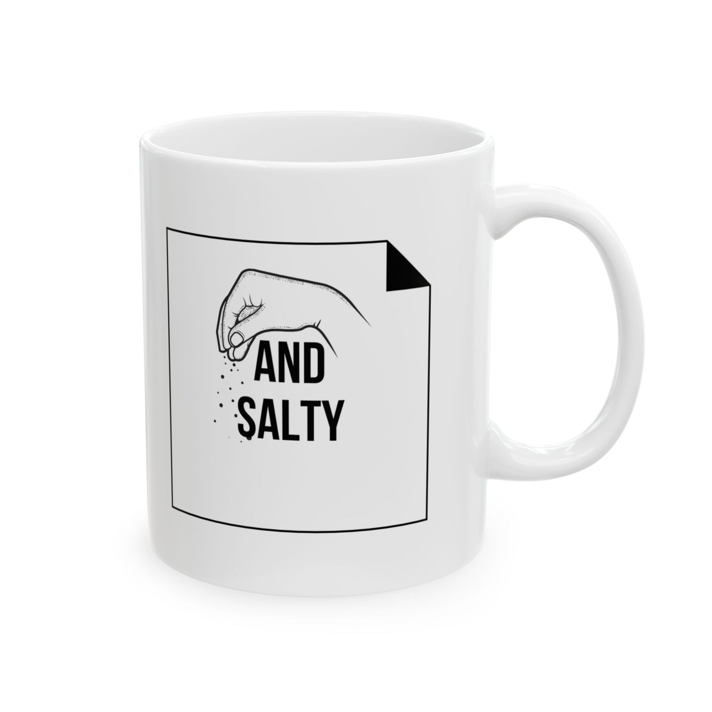 Inspiring Ideas Ceramic Mug -Be Light and Salty - White Coffee Mug (11oz)