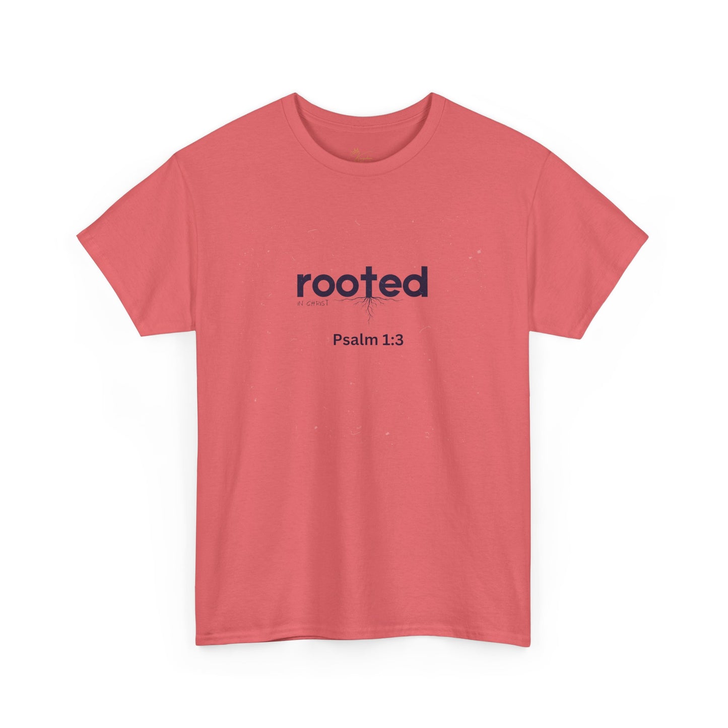 Inspirational Unisex Heavy Cotton Tee - "Rooted Psalm 1:3"