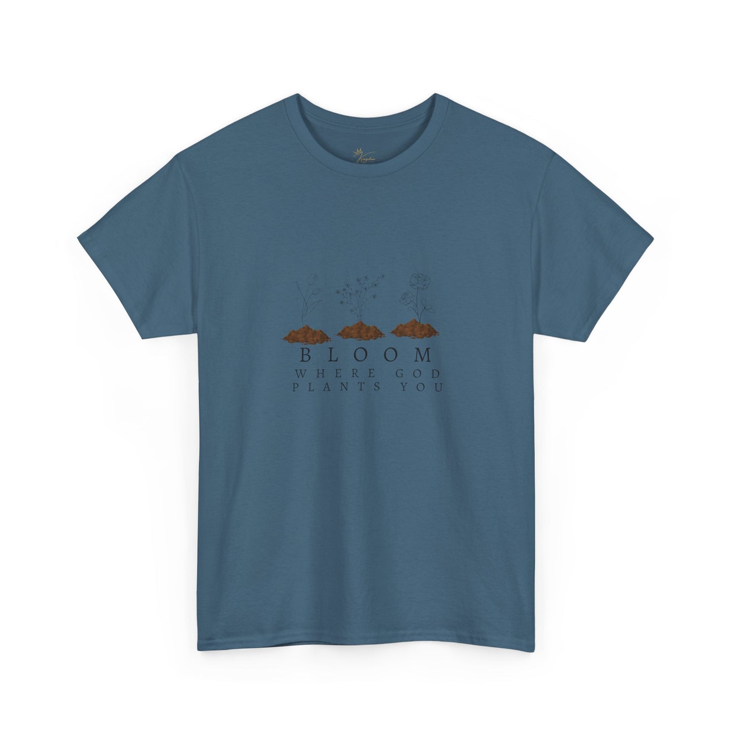 Bloom Where God Plants You Unisex Heavy Cotton Tee