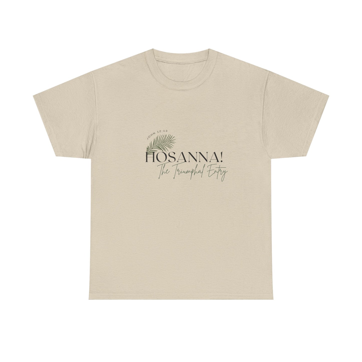 Unisex Heavy Cotton Tee - "HOSANNA! The Triumphal Entry" - Perfect for Easter Celebrations