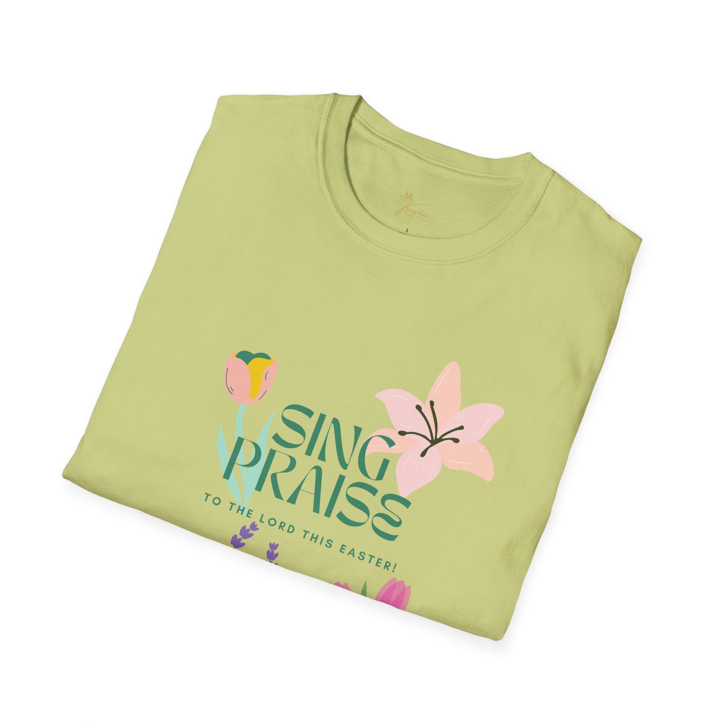 Easter Floral T-Shirt - 'Sing Praises' Design