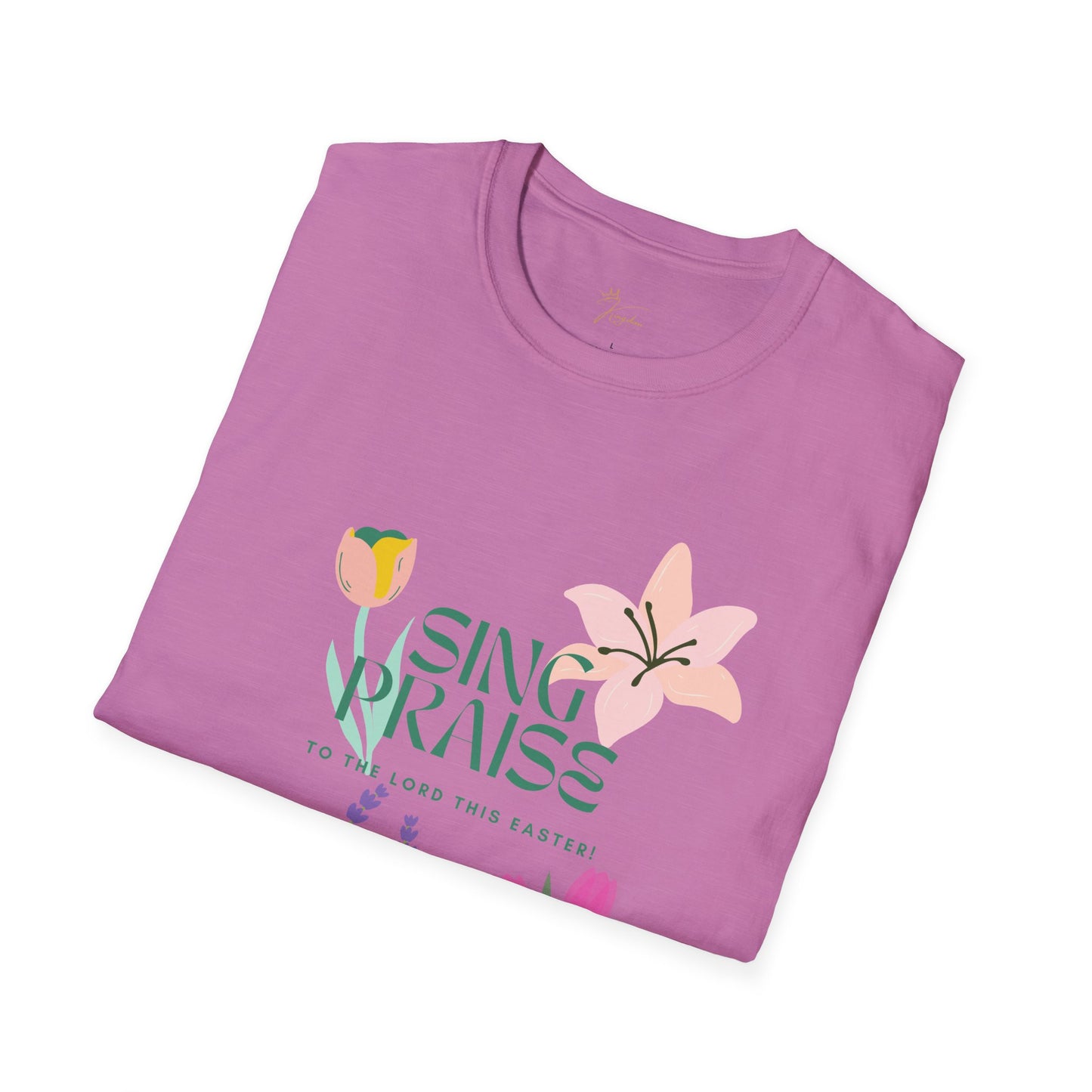 Easter Floral T-Shirt - 'Sing Praises' Design