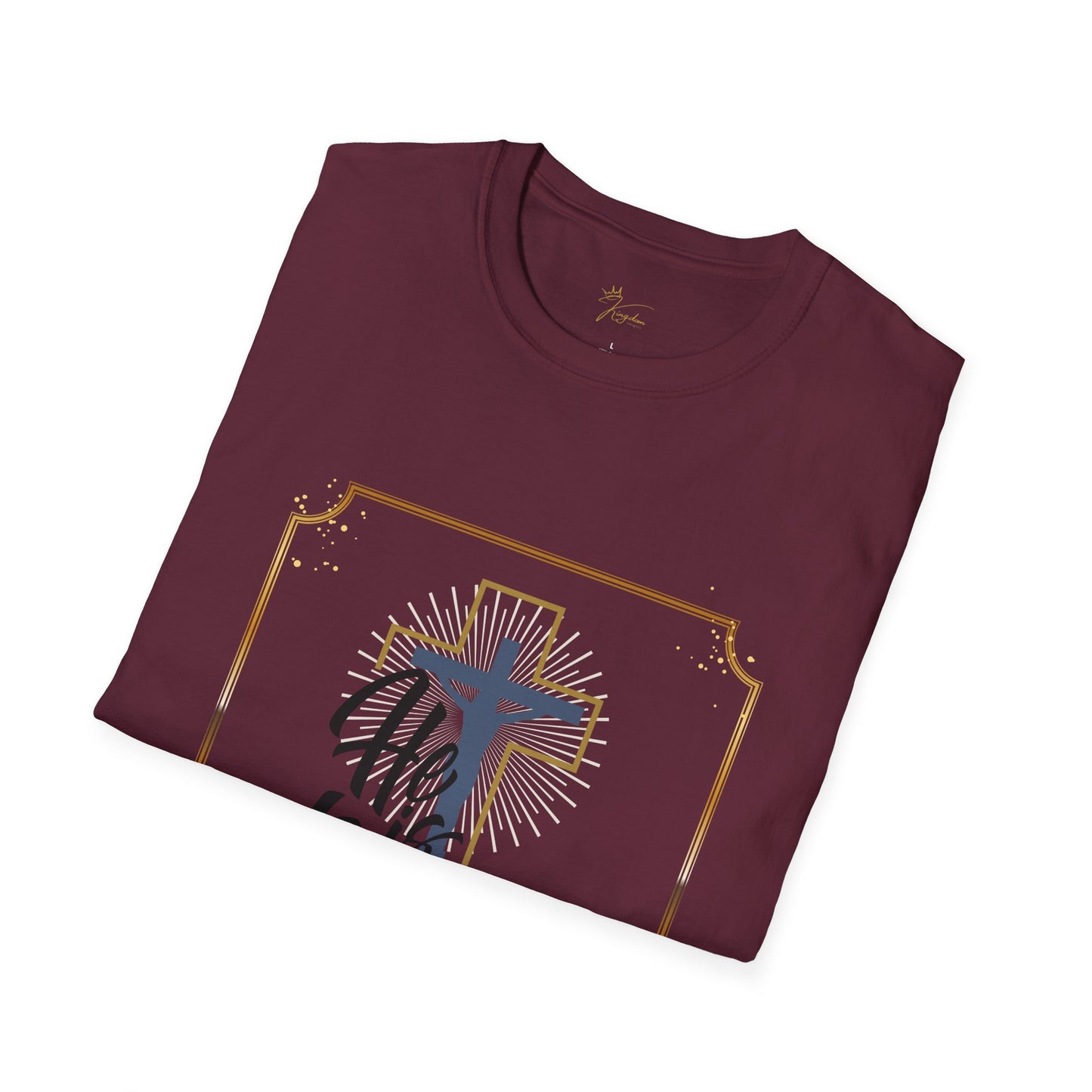 He is Risen Unisex Softstyle T-Shirt - Faith Inspired Easter Tee