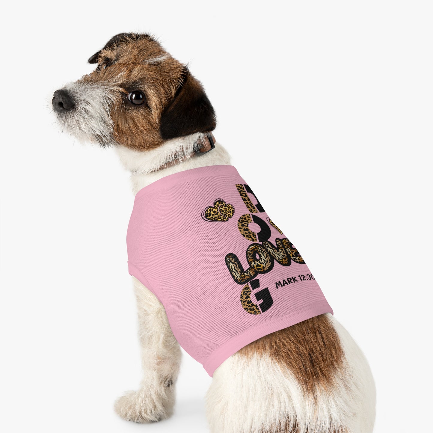 Stylish Pet Tank Top - "Love God" Design for Happy Pets
