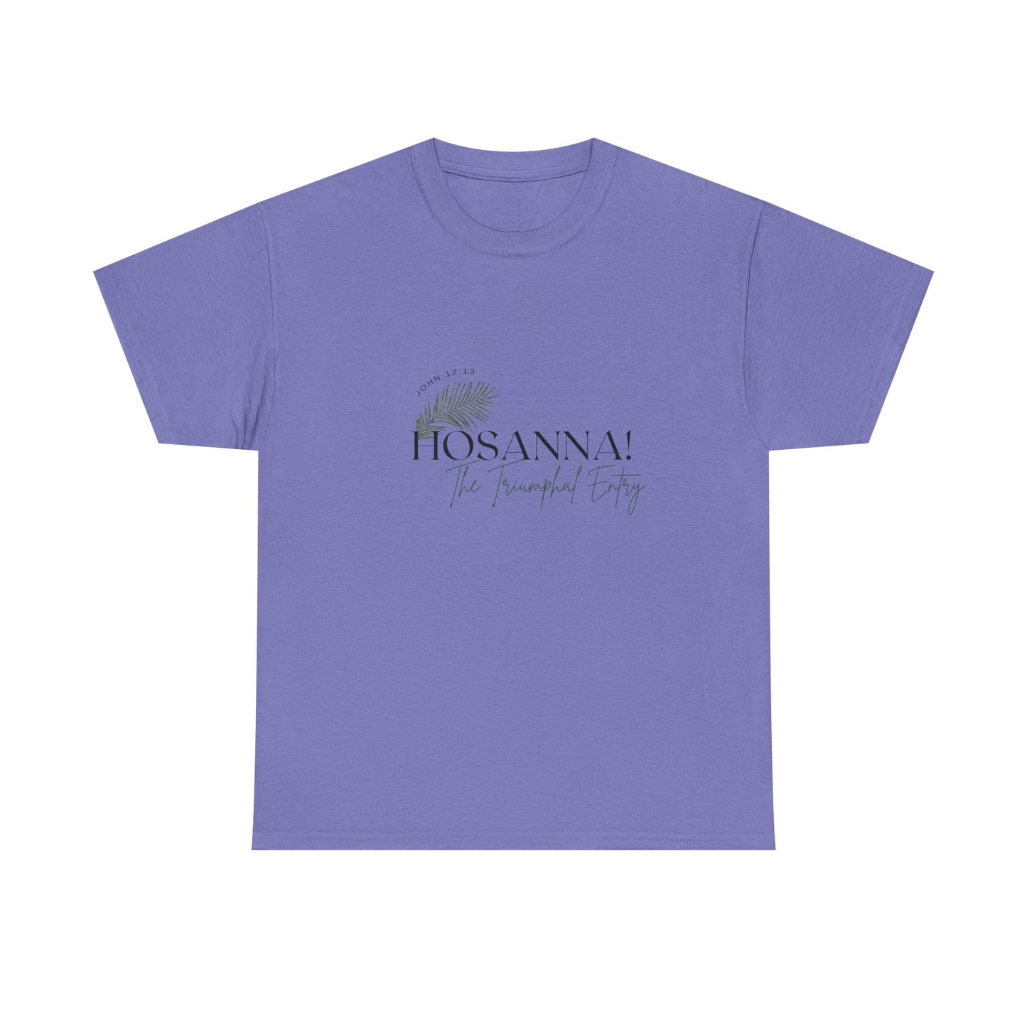 Unisex Heavy Cotton Tee - "HOSANNA! The Triumphal Entry" - Perfect for Easter Celebrations