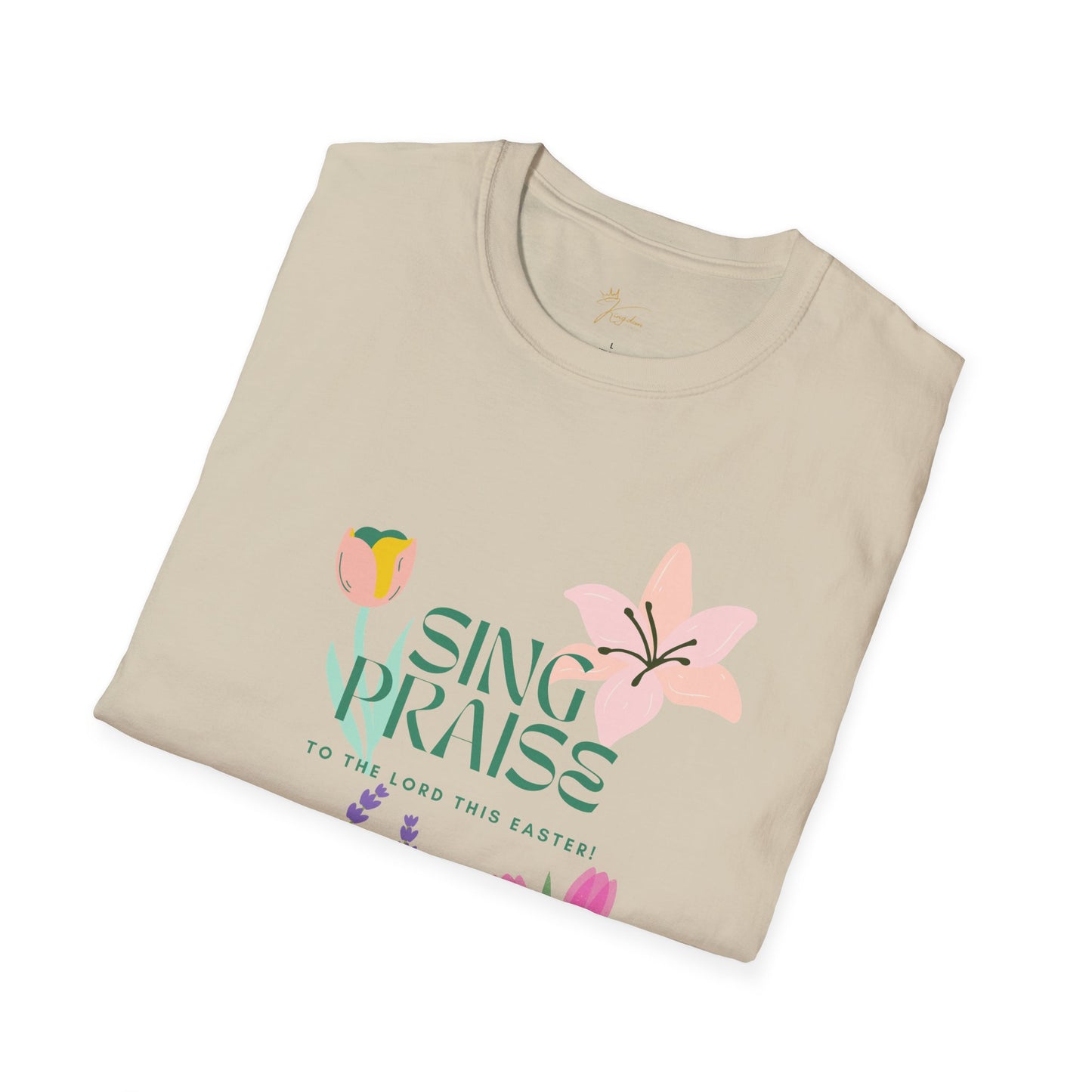 Easter Floral T-Shirt - 'Sing Praises' Design