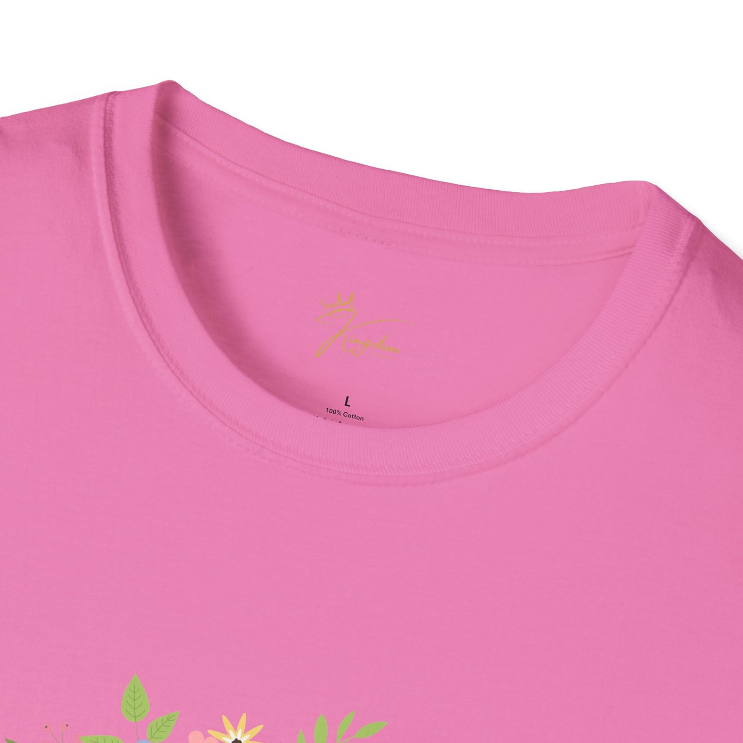 He is Risen Floral Unisex Softstyle T-Shirt | Easter Celebration Tee
