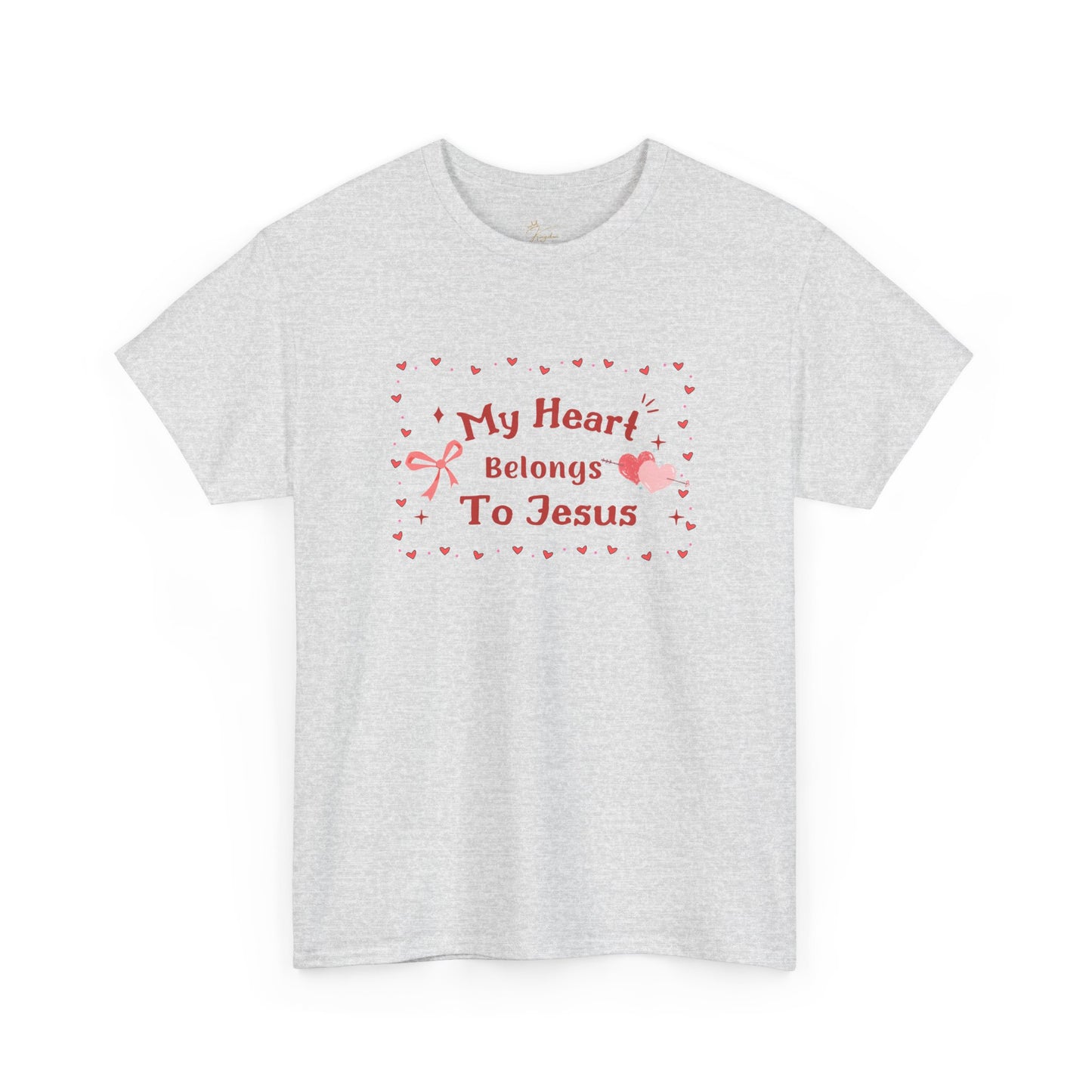 Faith-Inspired Unisex Heavy Cotton Tee - 'My Heart Belongs To Jesus'