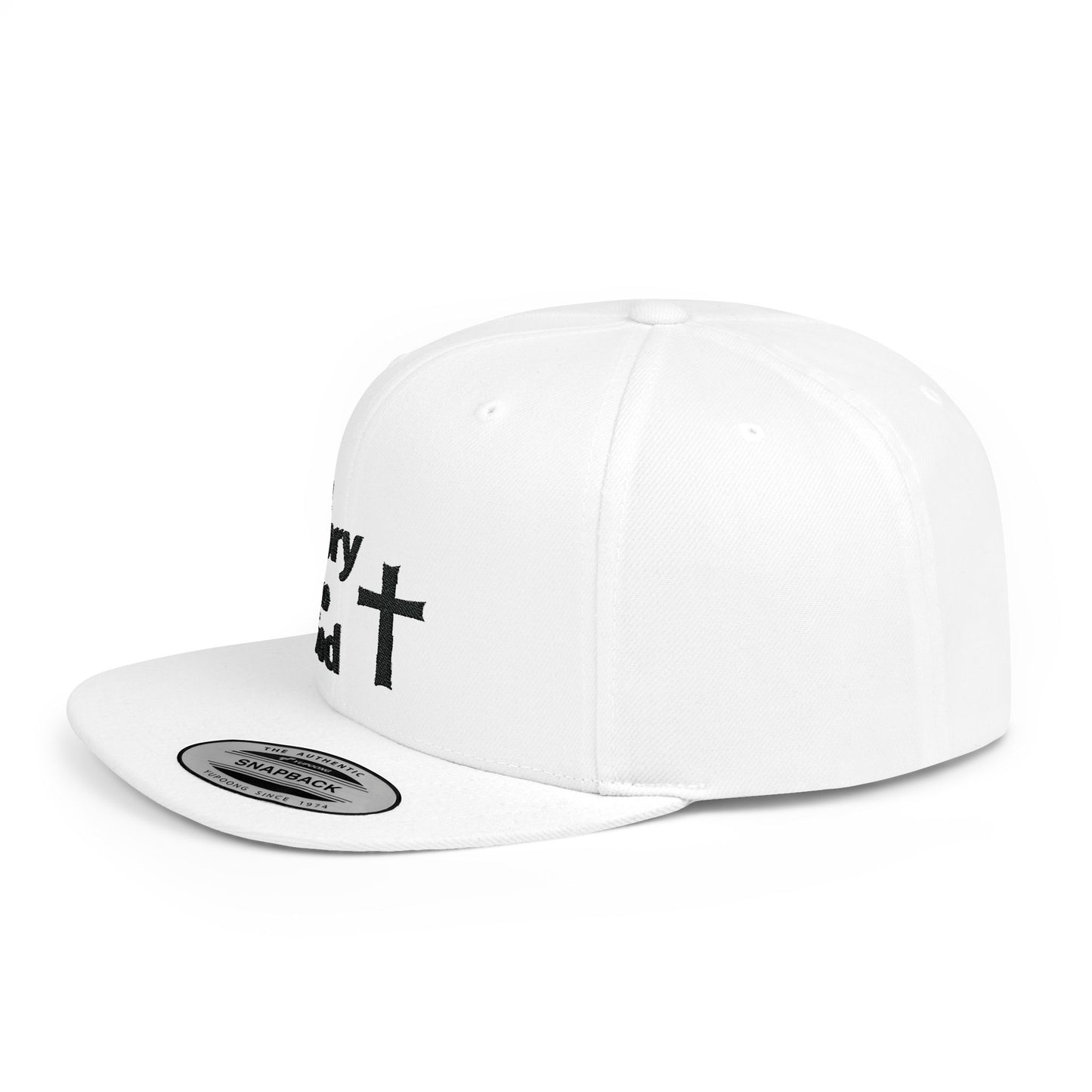 Glory to God Flat Bill Snapback Cap – Stylish Faith-Inspired Hat
