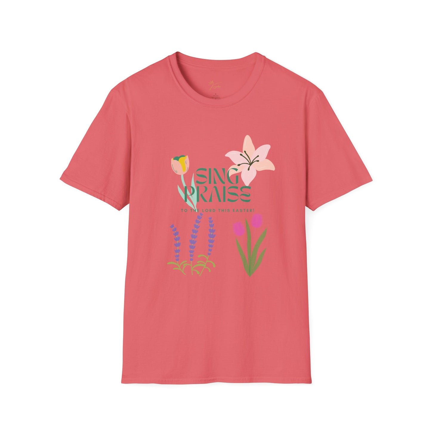 Easter Floral T-Shirt - 'Sing Praises' Design