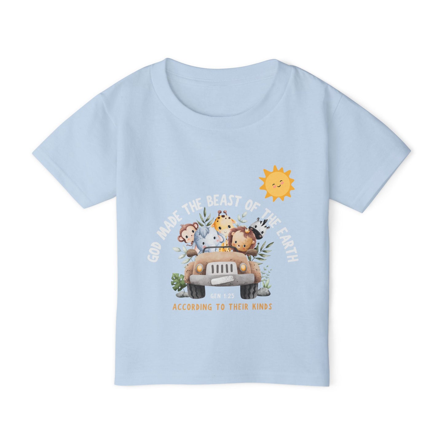 Toddler T-Shirt - God Made the Beast of the Earth Design