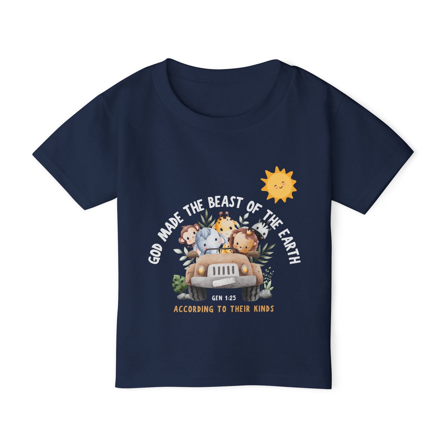 Toddler T-Shirt - God Made the Beast of the Earth Design