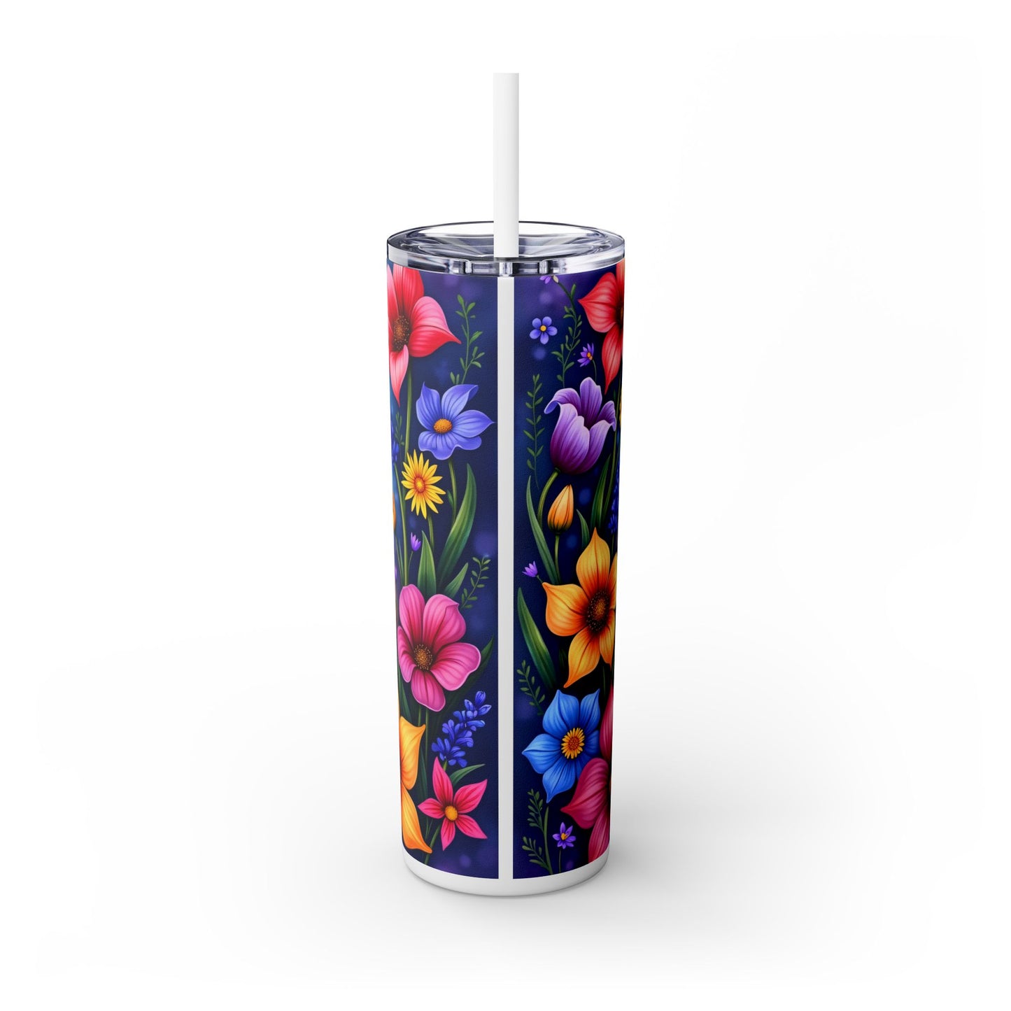 With God, All Things Are Possible Skinny Tumbler – 20oz with Straw | With God All Things are Possible