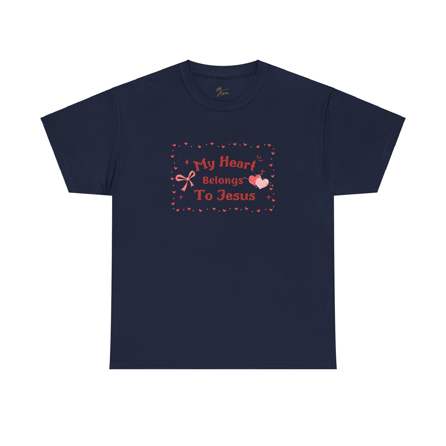 Faith-Inspired Unisex Heavy Cotton Tee - 'My Heart Belongs To Jesus'