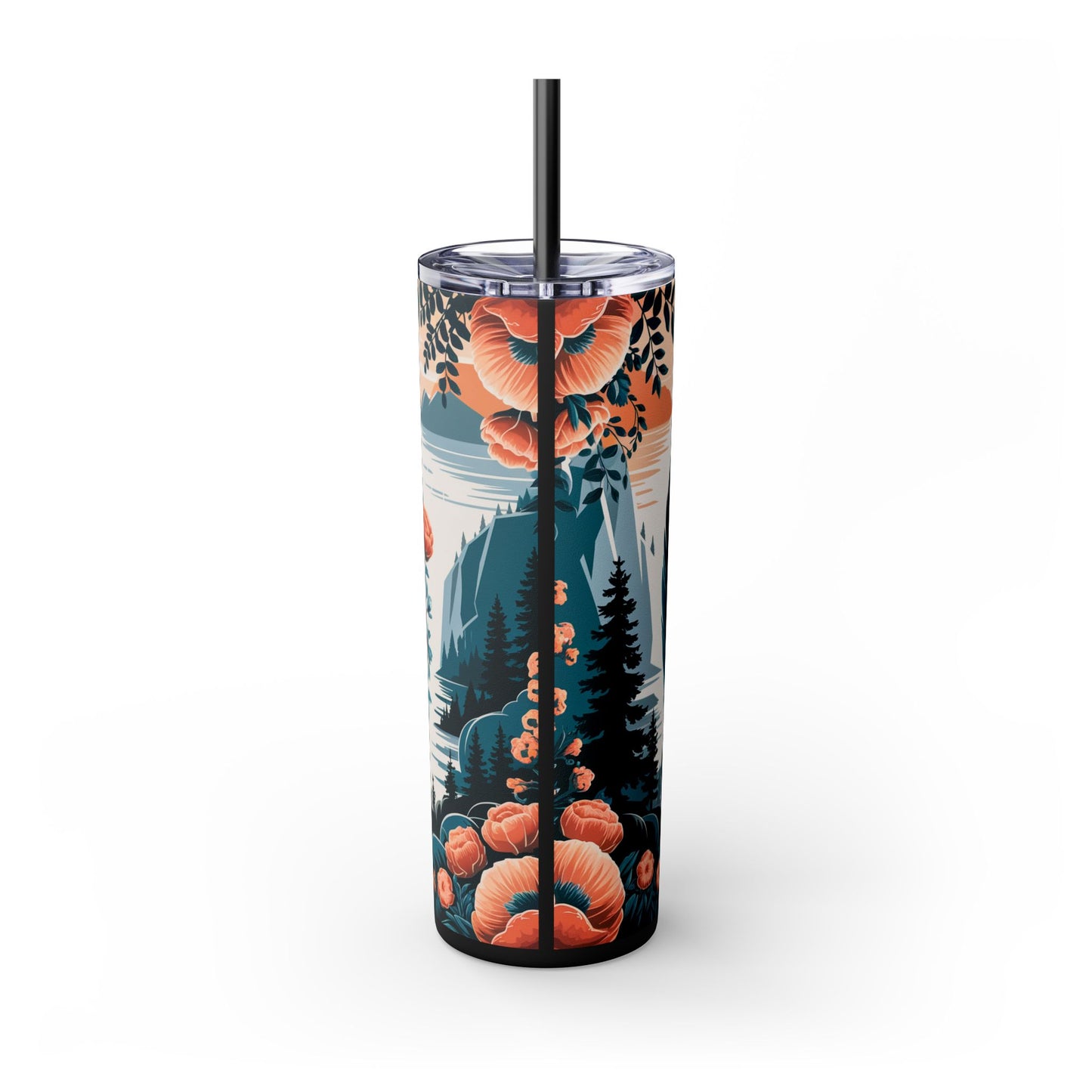 Let Your Faith Be Bigger Than Your Fear Tumbler with Straw - 20oz Motivational Drinkware
